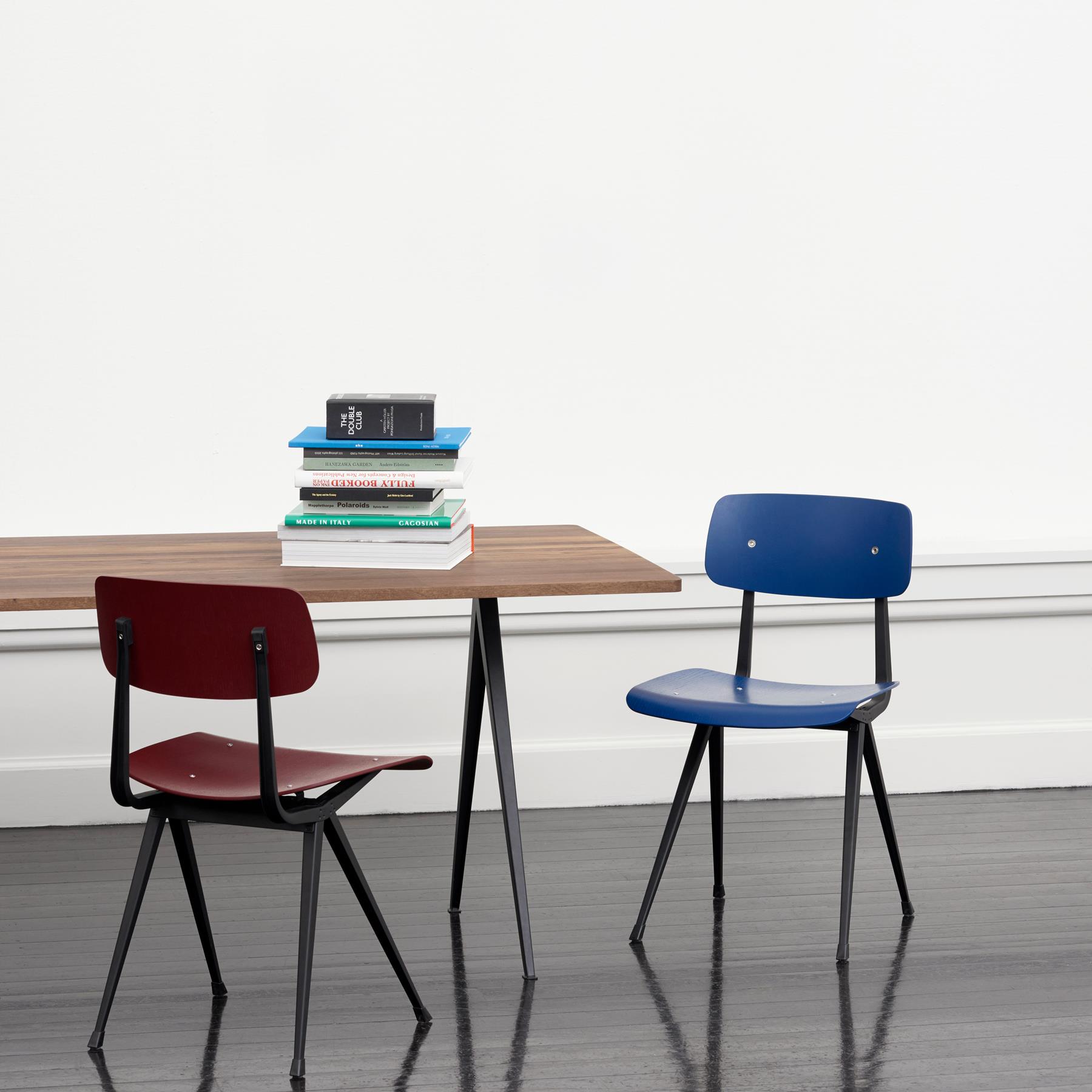 HAY Result Eetkamerstoel - Black - Dark Blue 