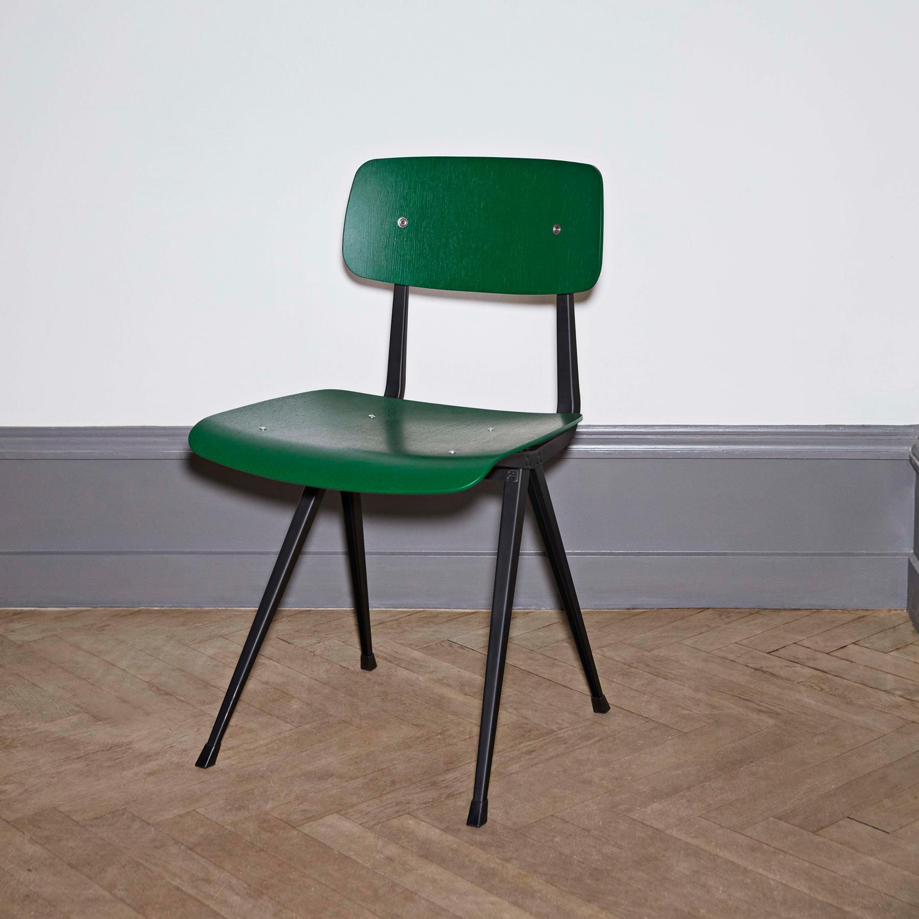 HAY Result Eetkamerstoel - Black - Forest Green