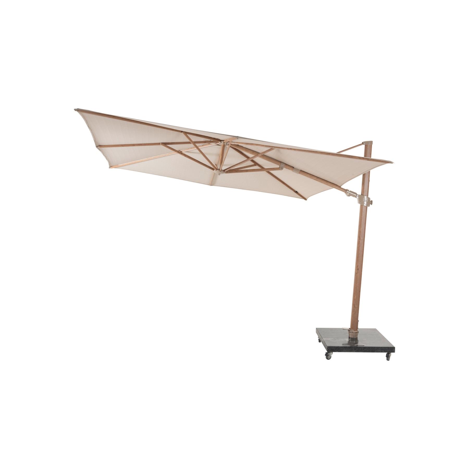 4-Seasons zweefparasol Siesta 300 x 300 cm - Woodlook|Sand