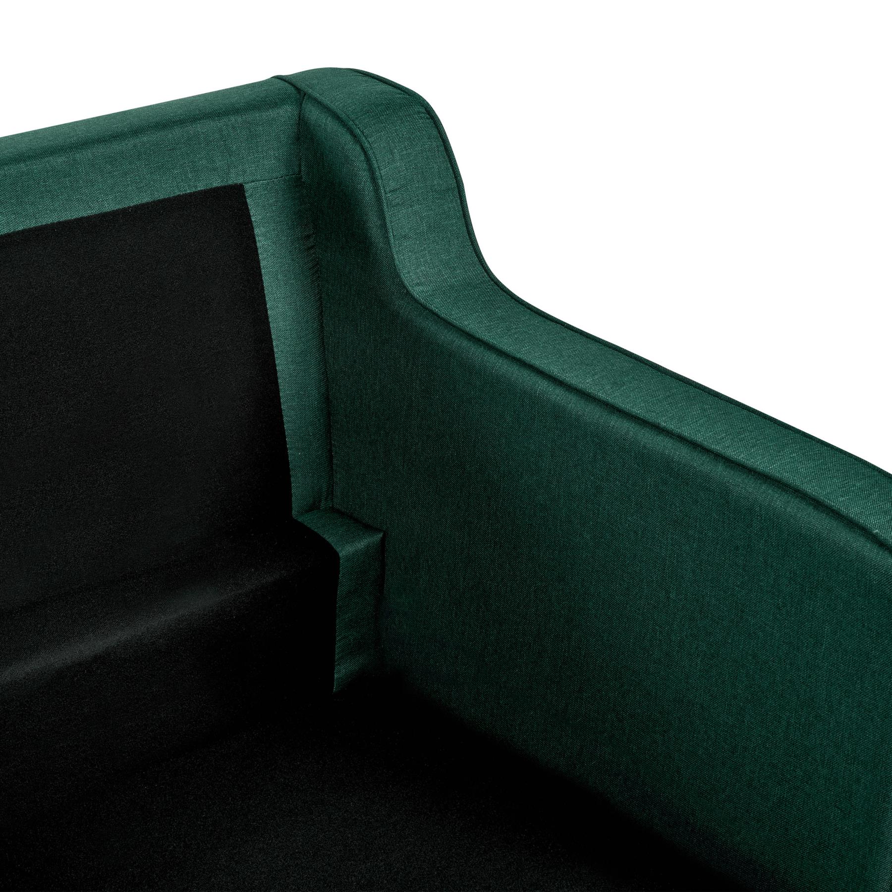 Beliani - LOKKA - Driezitsbank - Donkergroen - Polyester
