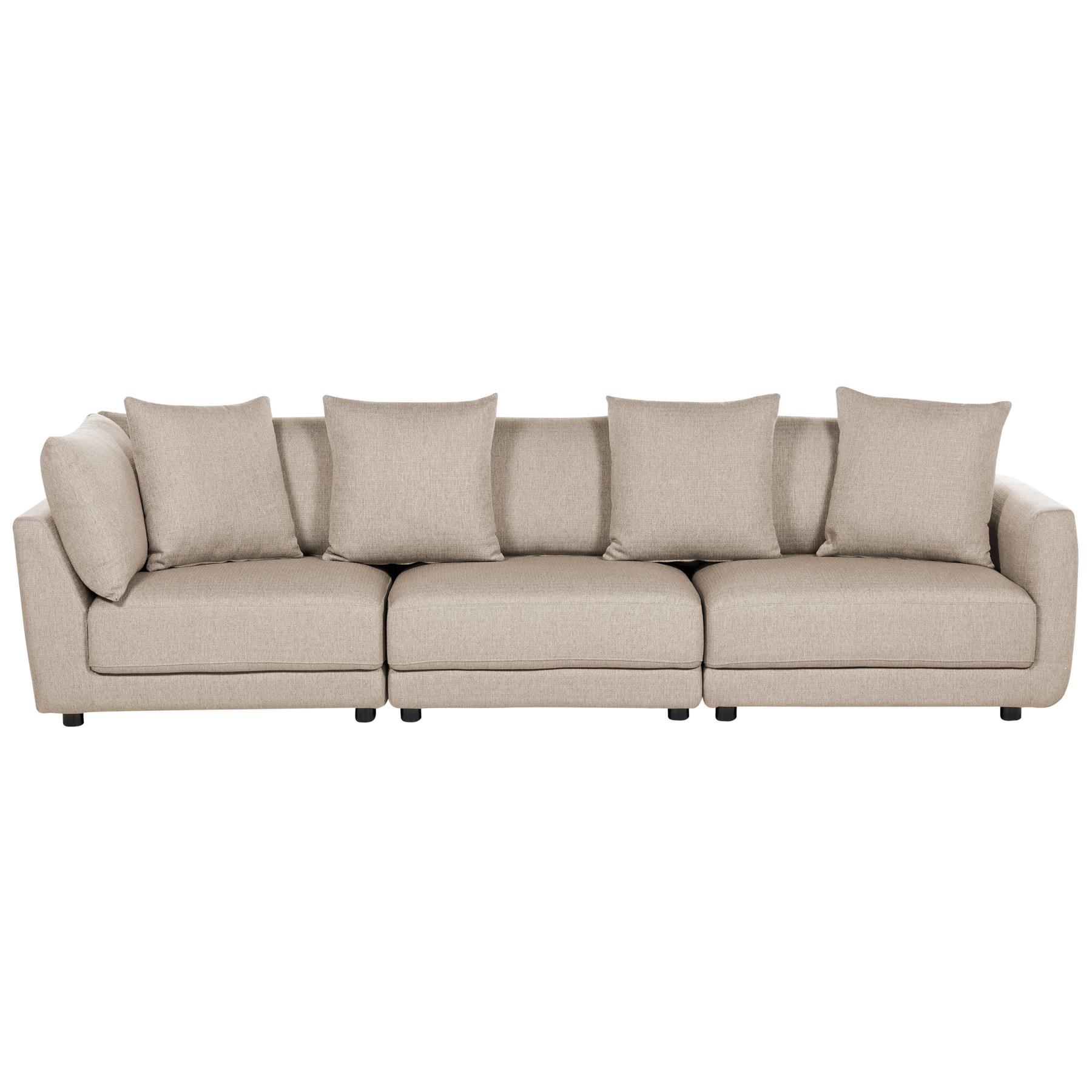 Beliani - SIGTUNA - Hoekbank - Beige - Universeel - Polyester