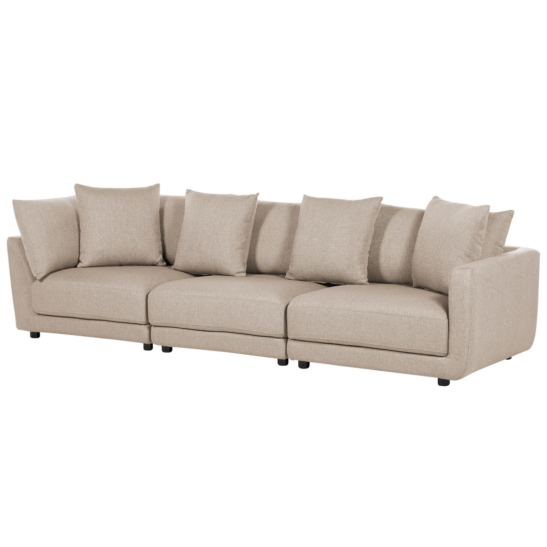 Beliani - SIGTUNA - Hoekbank - Beige - Universeel - Polyester