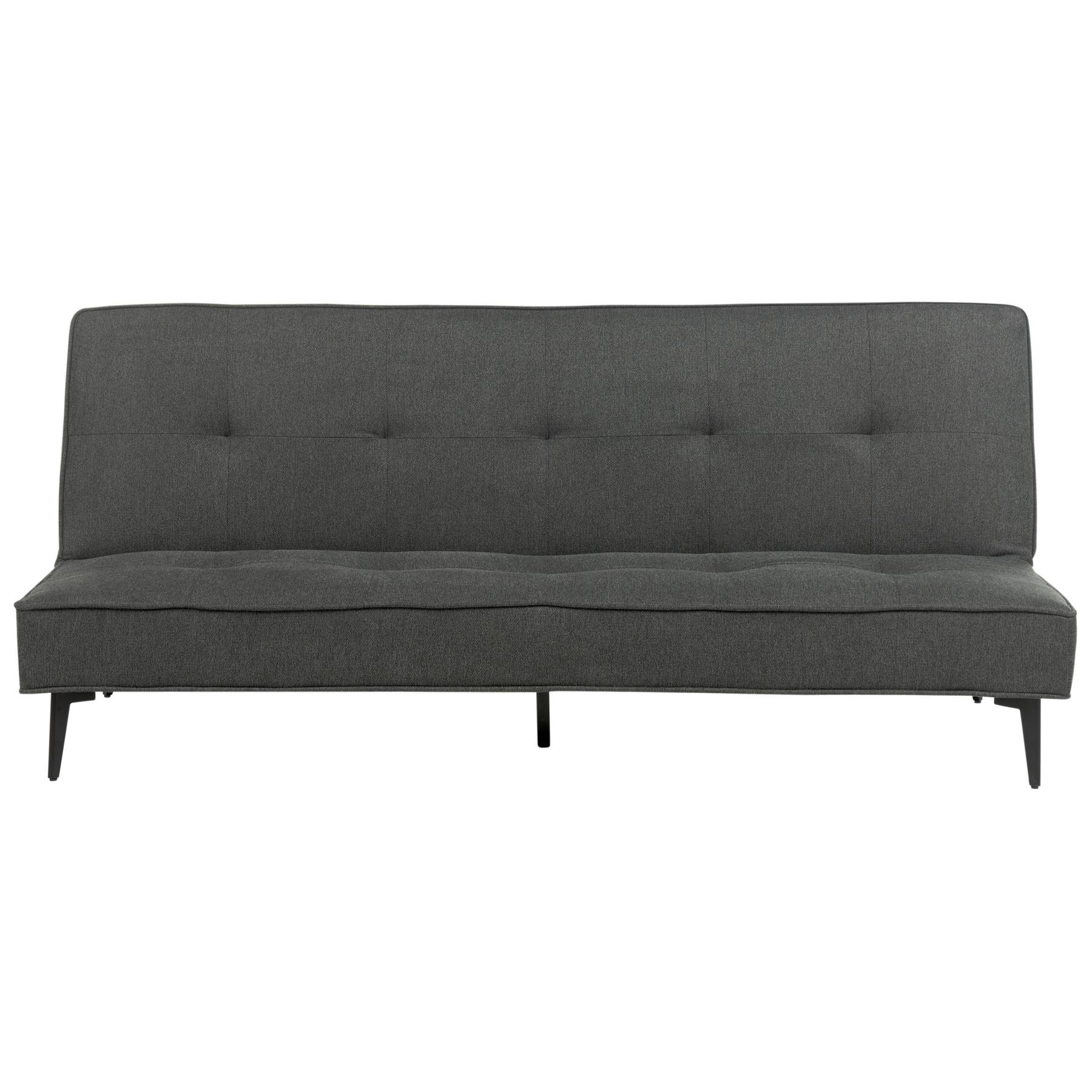 Beliani - ESSVIK - Slaapbank 3-zits - Donkergrijs - Polyester