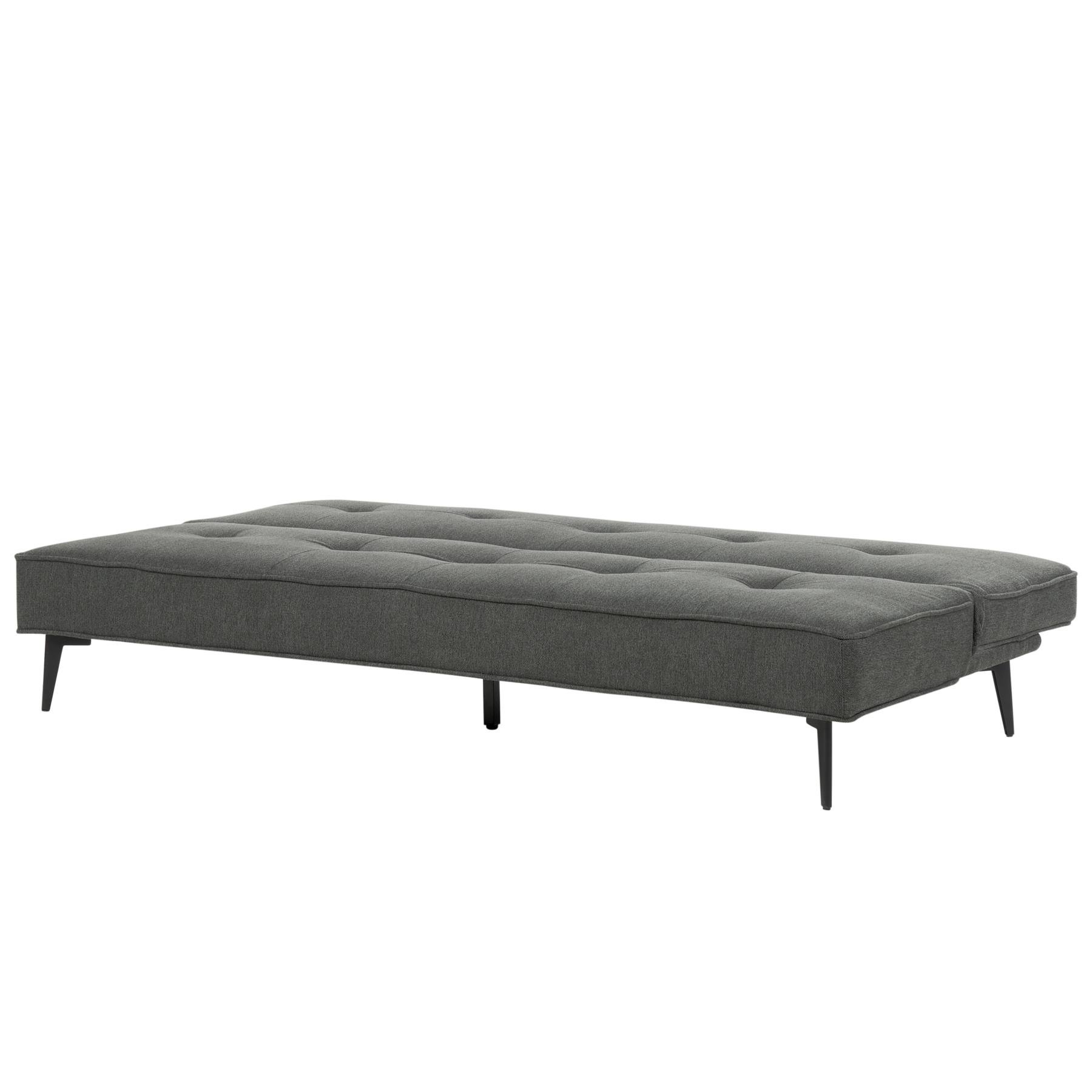 Beliani - ESSVIK - Slaapbank 3-zits - Donkergrijs - Polyester