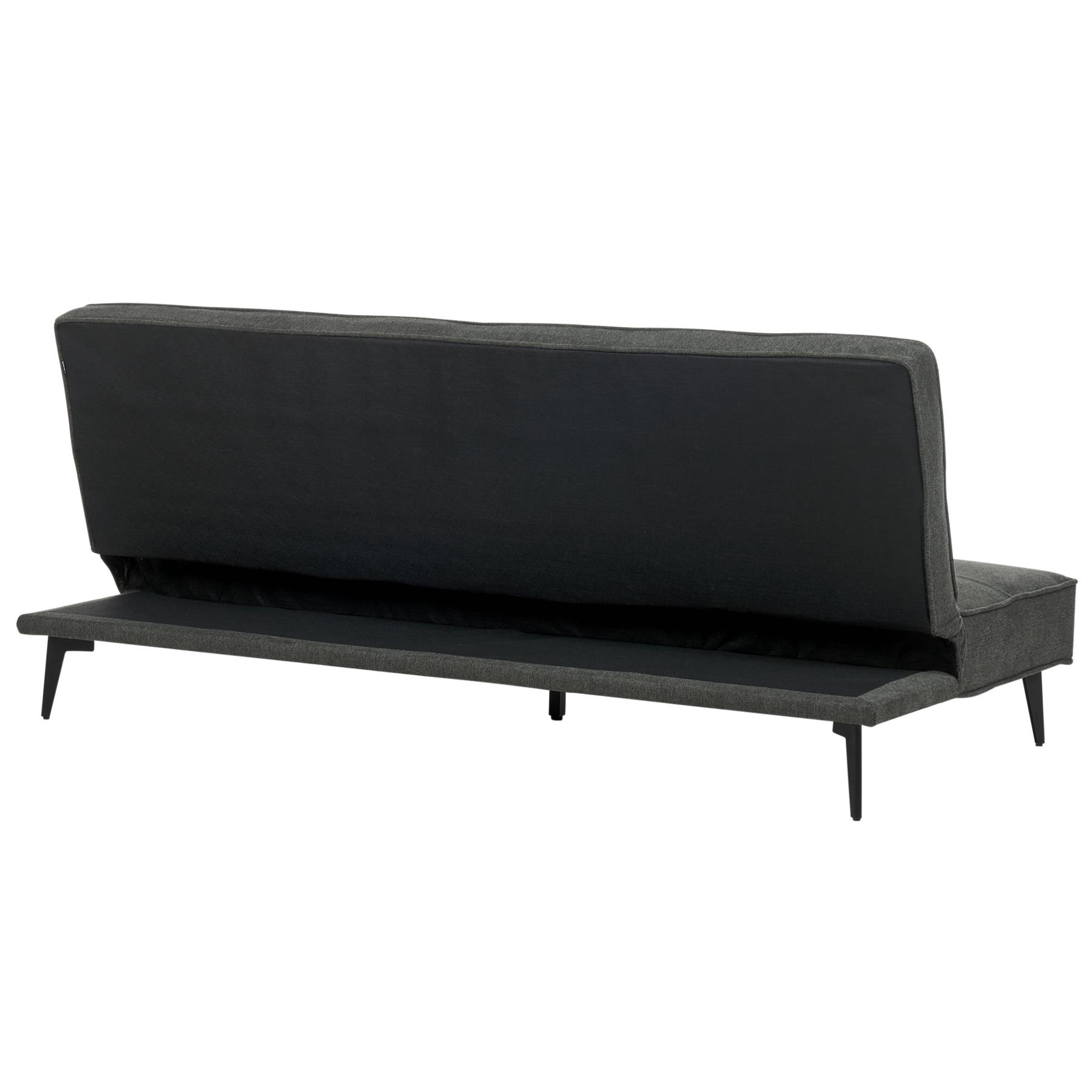 Beliani - ESSVIK - Slaapbank 3-zits - Donkergrijs - Polyester