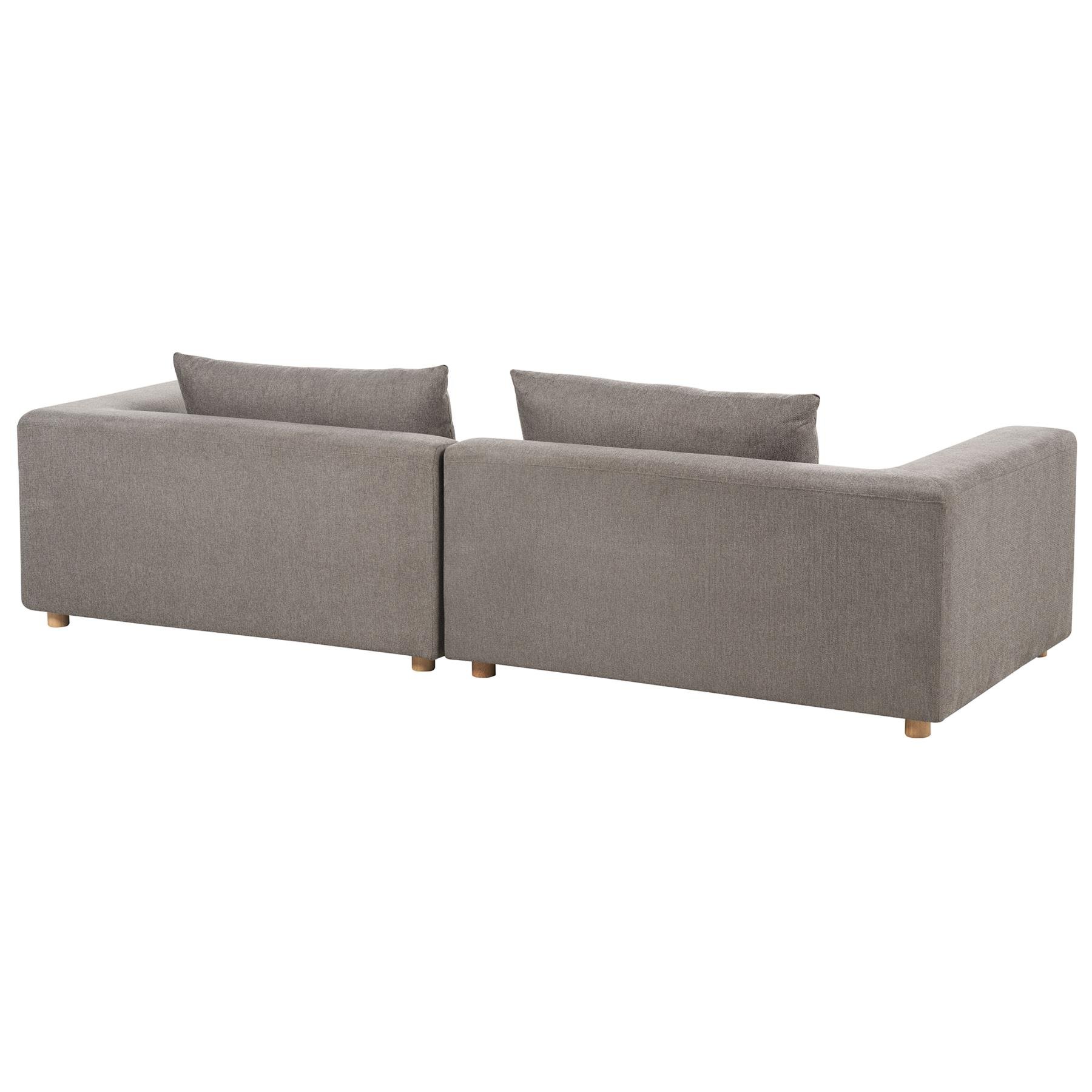 Beliani - LERMON - Driezitsbank - Bruin - Polyester