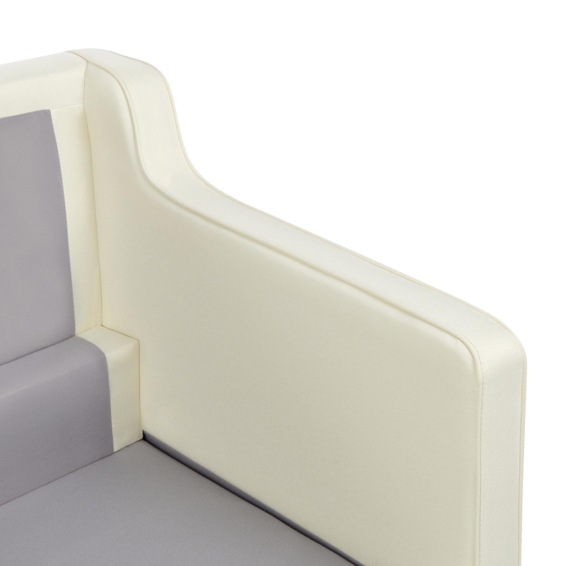 Beliani - LOKKA - Driezitsbank - Gebroken wit - Polyester