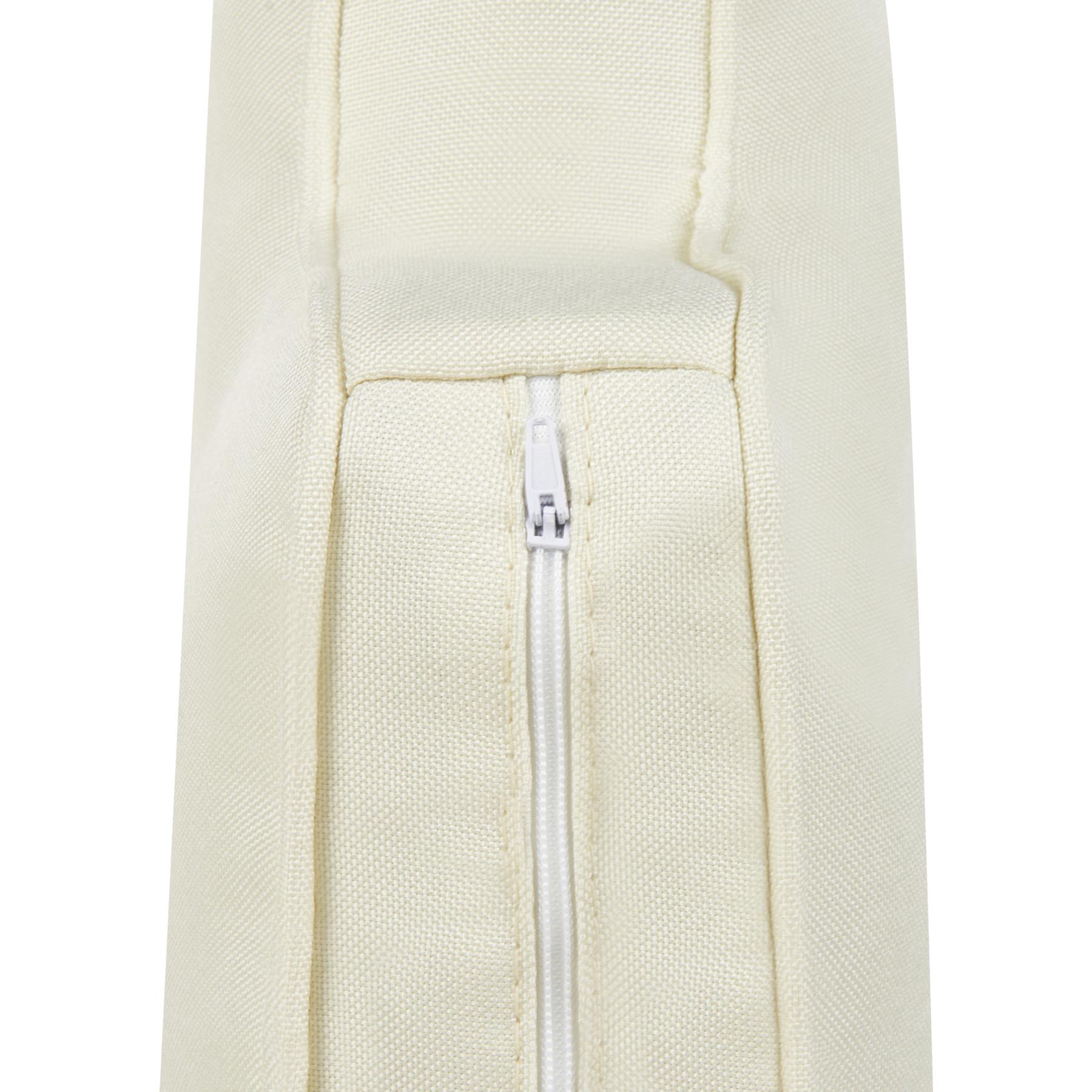 Beliani - LOKKA - Driezitsbank - Gebroken wit - Polyester