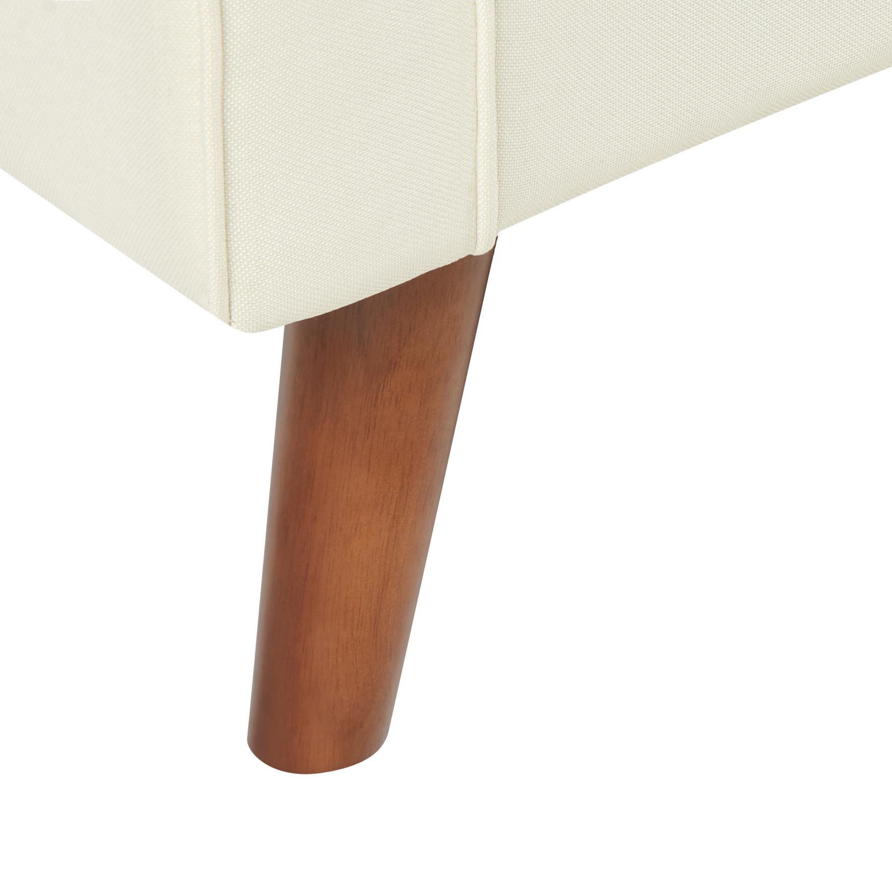 Beliani - LOKKA - Driezitsbank - Gebroken wit - Polyester