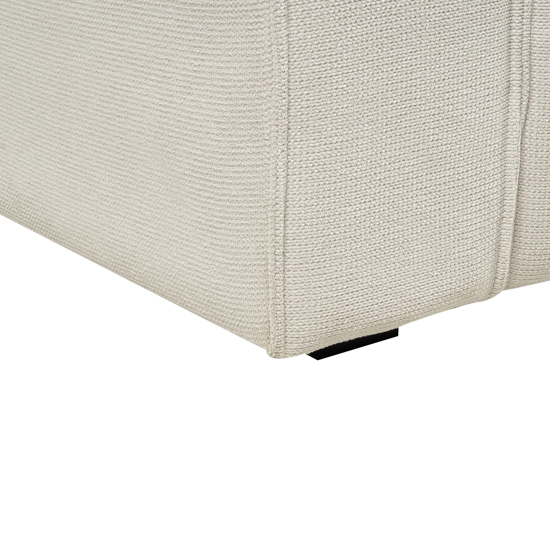 Beliani - VISKAN - Driezitsbank - Wit - Chenille
