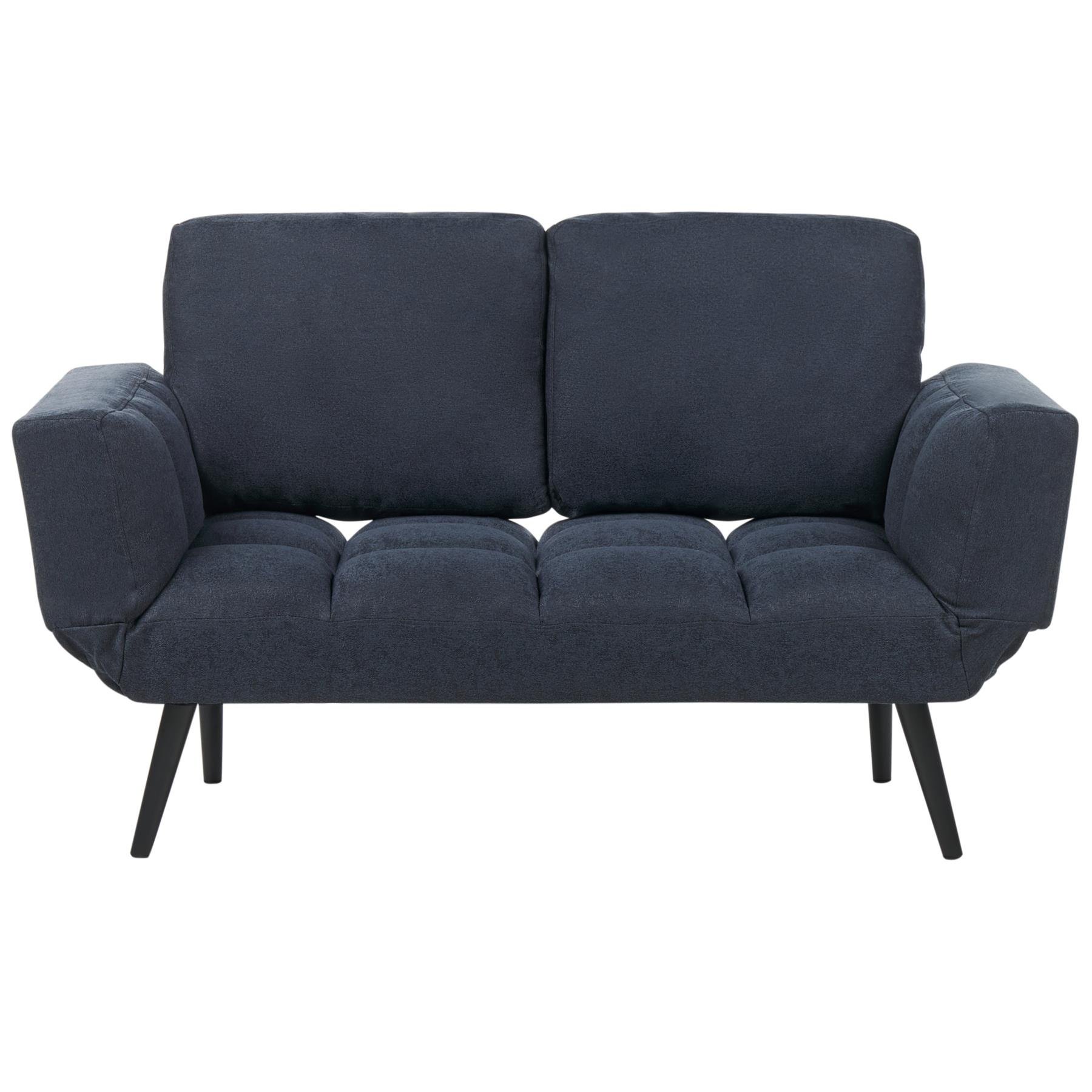 Beliani - BREKKE - Slaapbank - Donkerblauw - Polyester