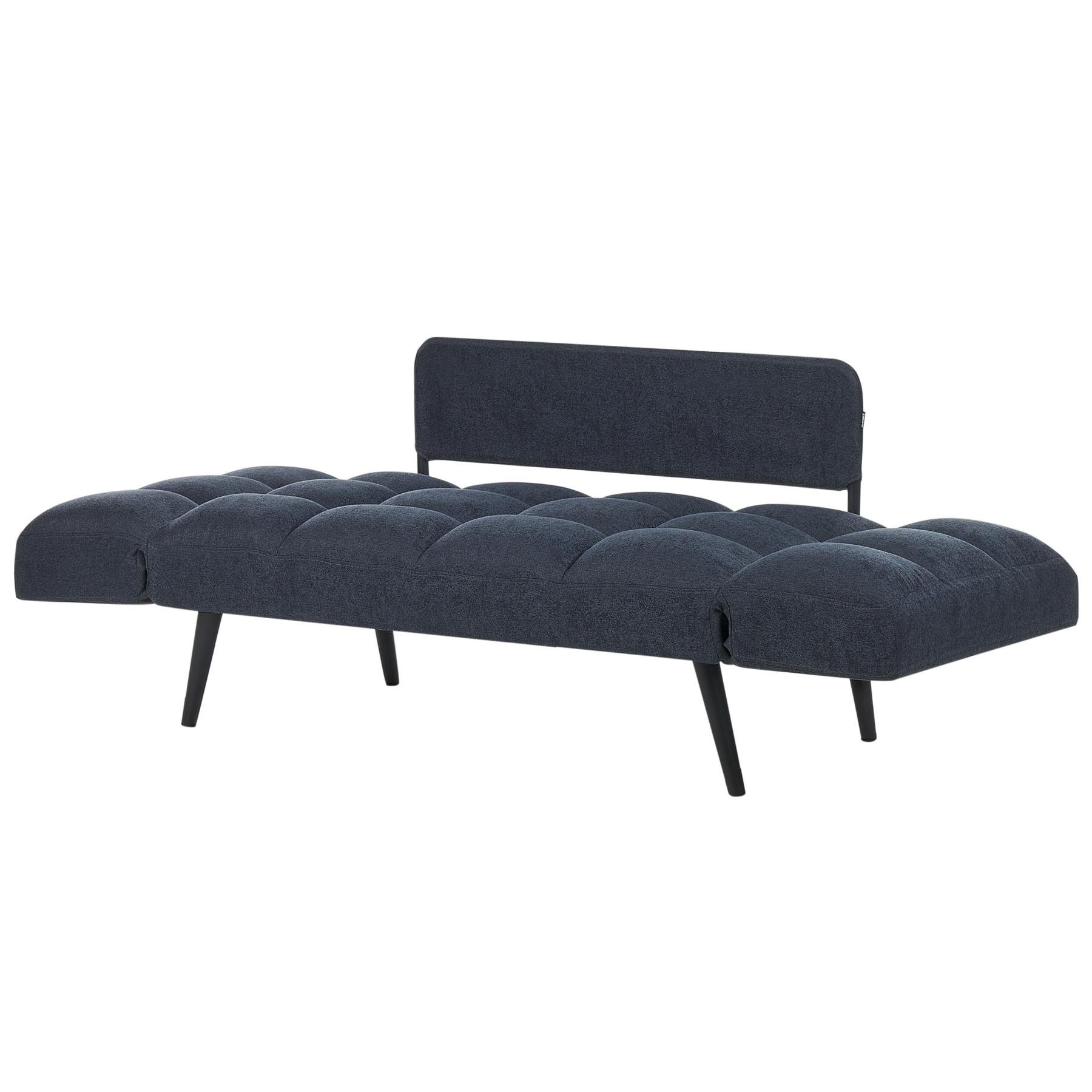 Beliani - BREKKE - Slaapbank - Donkerblauw - Polyester