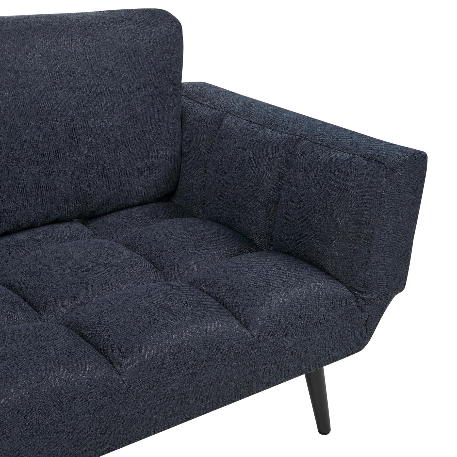 Beliani - BREKKE - Slaapbank - Donkerblauw - Polyester