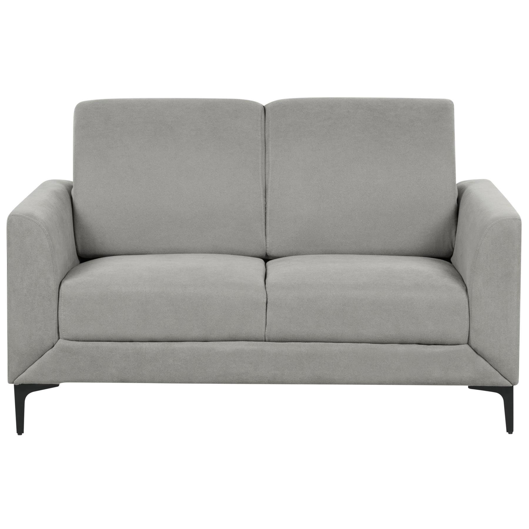 Beliani - FENES - Tweezitsbank - Grijs - Polyester