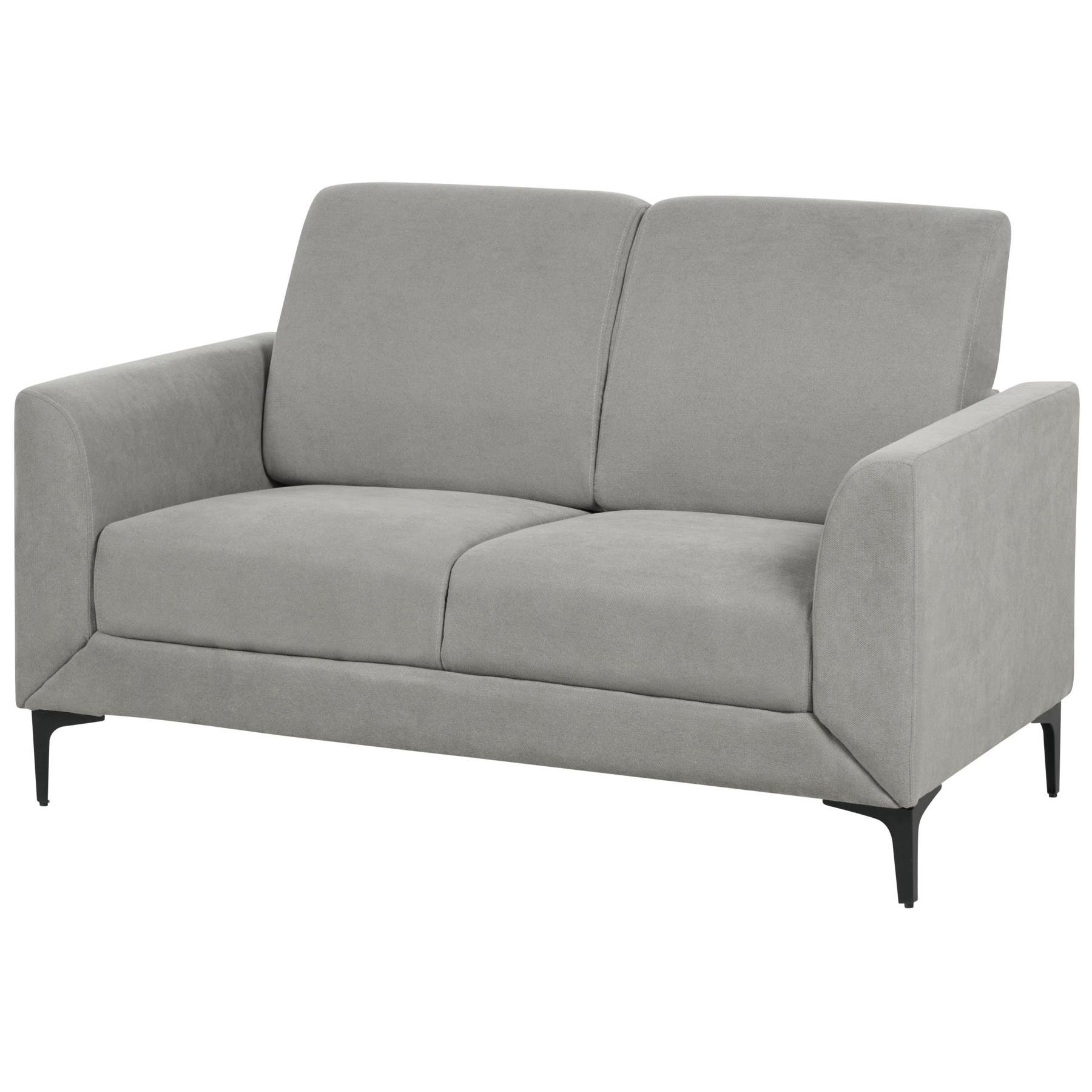 Beliani - FENES - Tweezitsbank - Grijs - Polyester