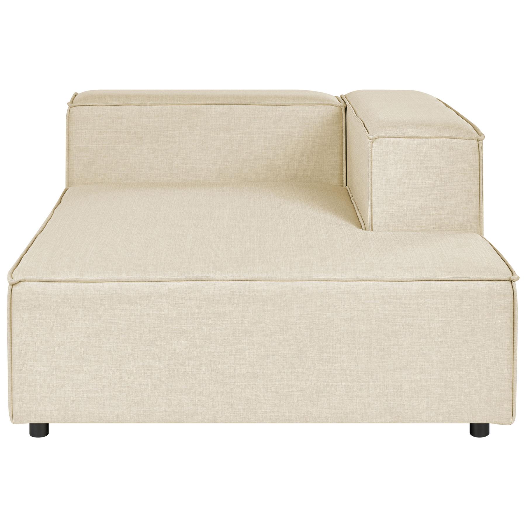 Beliani - APRICA - Tweezitsbank - Beige - Linkerzijde - Linnen