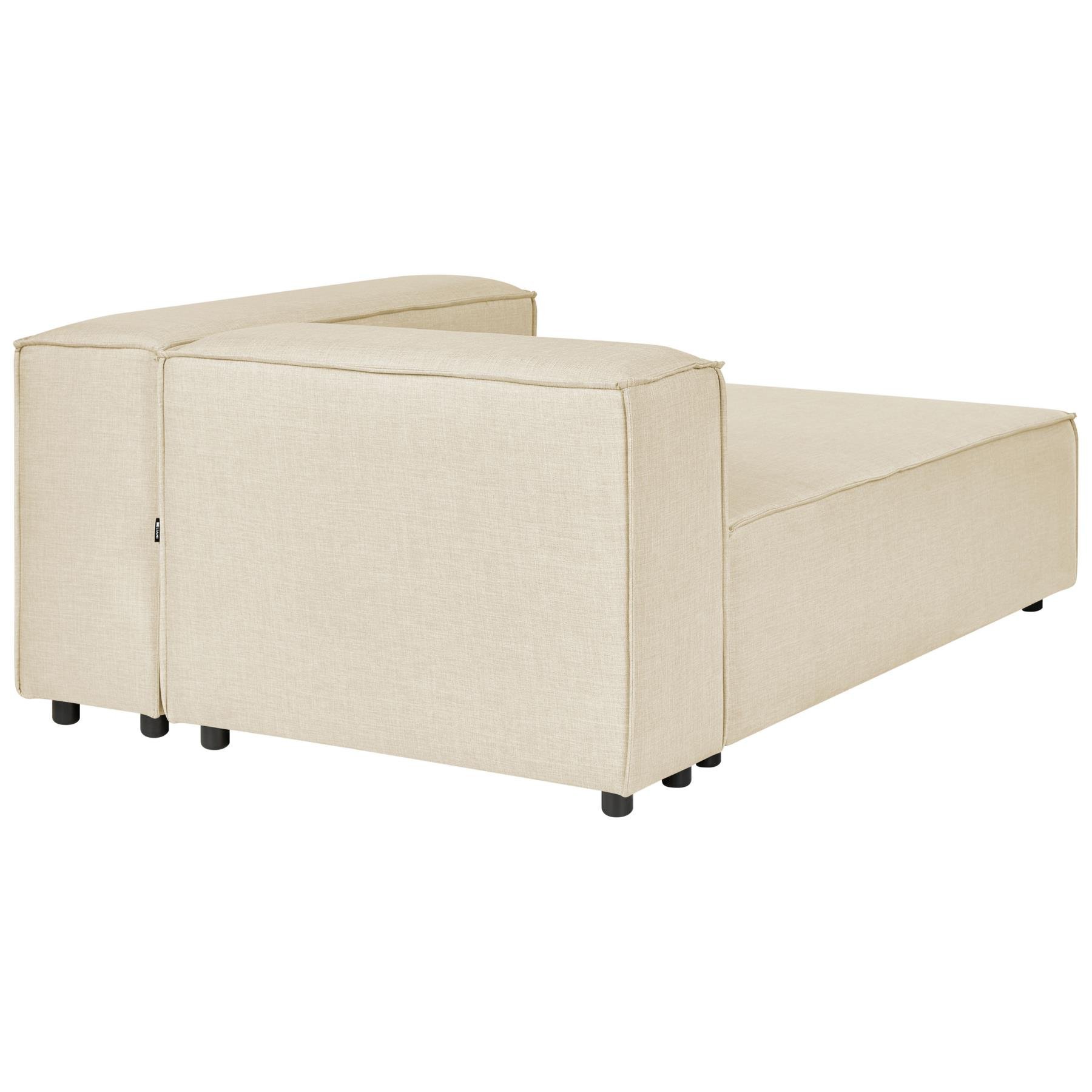 Beliani - APRICA - Tweezitsbank - Beige - Linkerzijde - Linnen