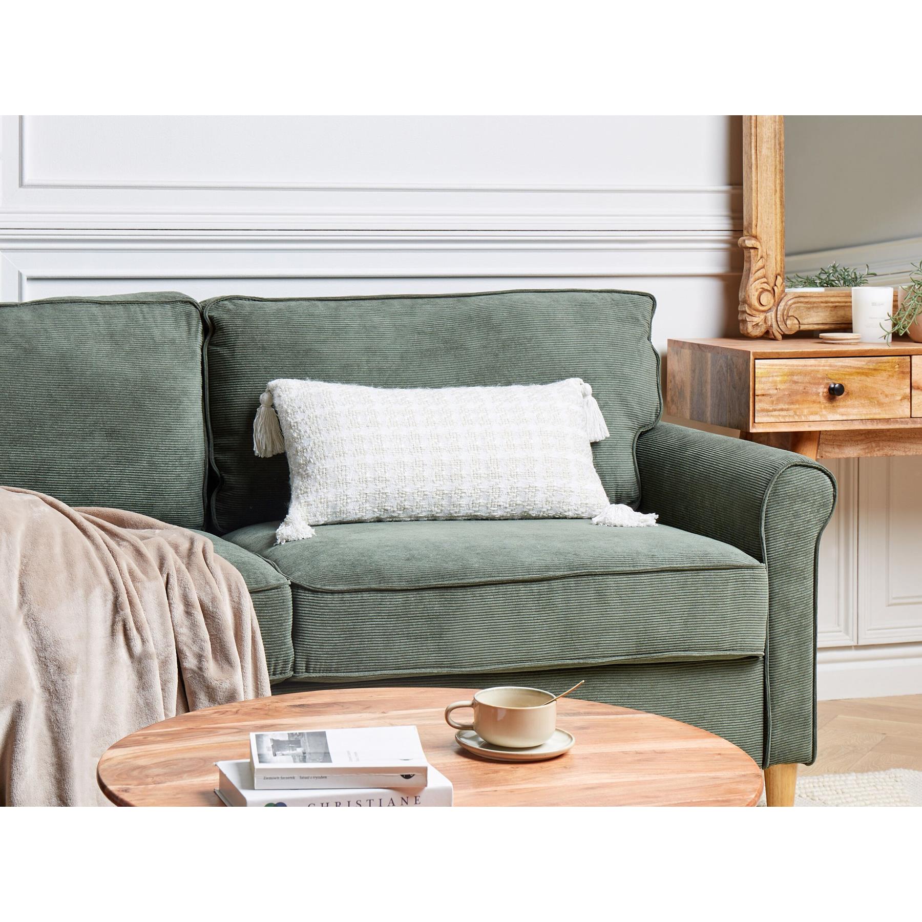 Beliani - DOURIS - Sierkussen - Beige - 30 x 60 cm - Polyester