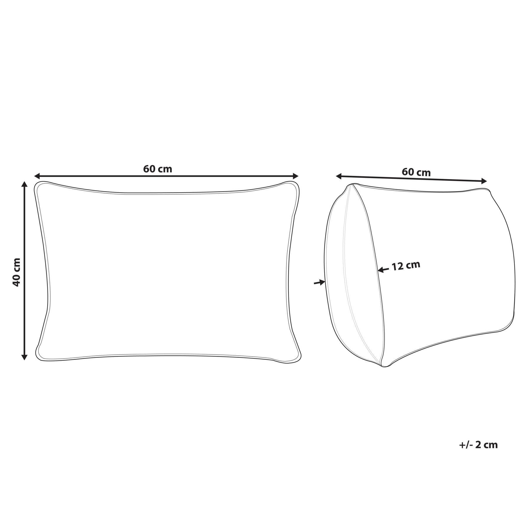 Beliani - TALYA - Sierkussen - Groen|Wit - 40 x 60 cm - Polyester