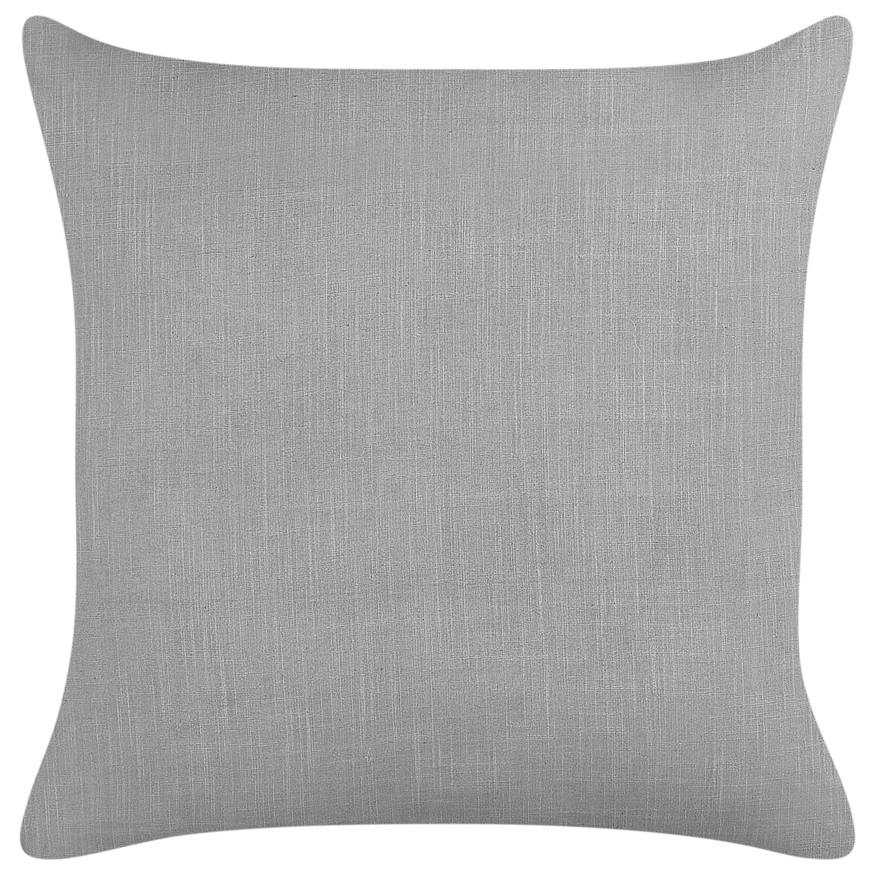 Beliani-MILAS-Sierkussen set van 2-Grijs|Wit-50 x 50 cm-Linnen