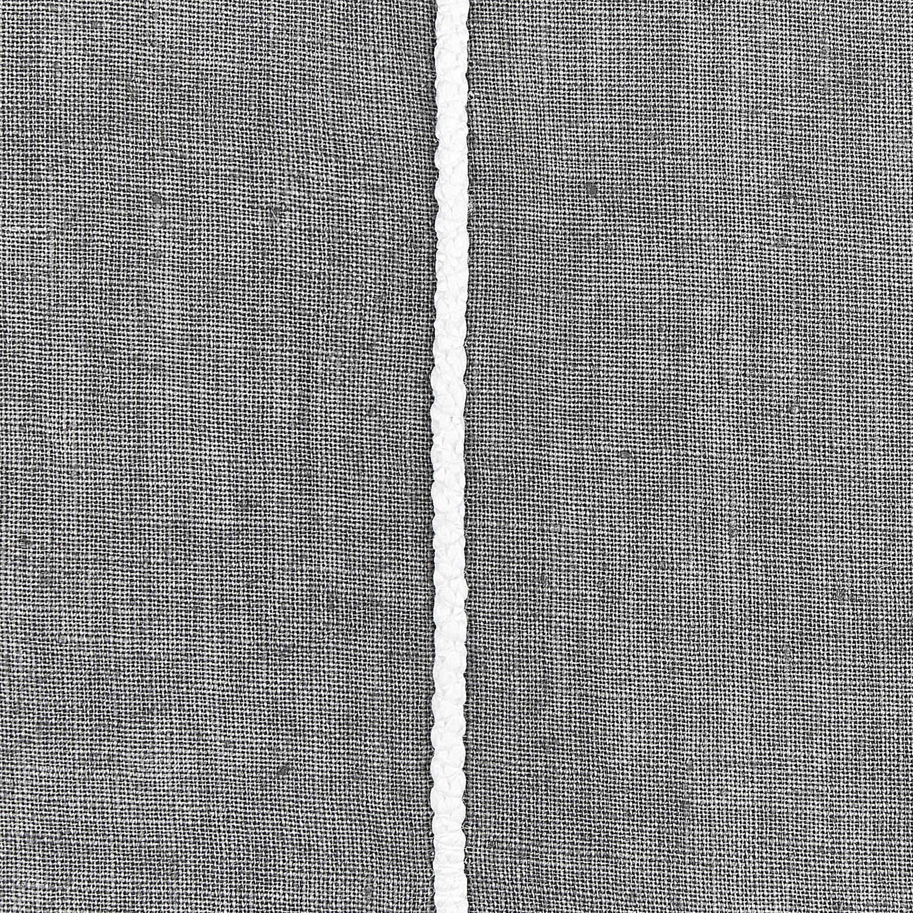 Beliani-MILAS-Sierkussen set van 2-Grijs|Wit-50 x 50 cm-Linnen