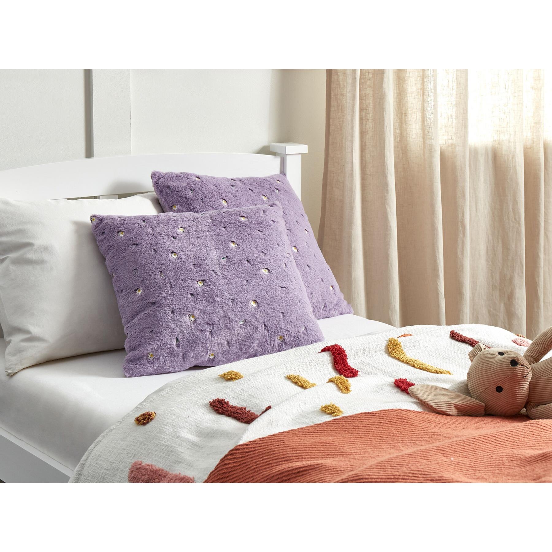 Beliani-LAVATERA-Sierkussen set van 2-Violet-45 x 45 cm-Polyester
