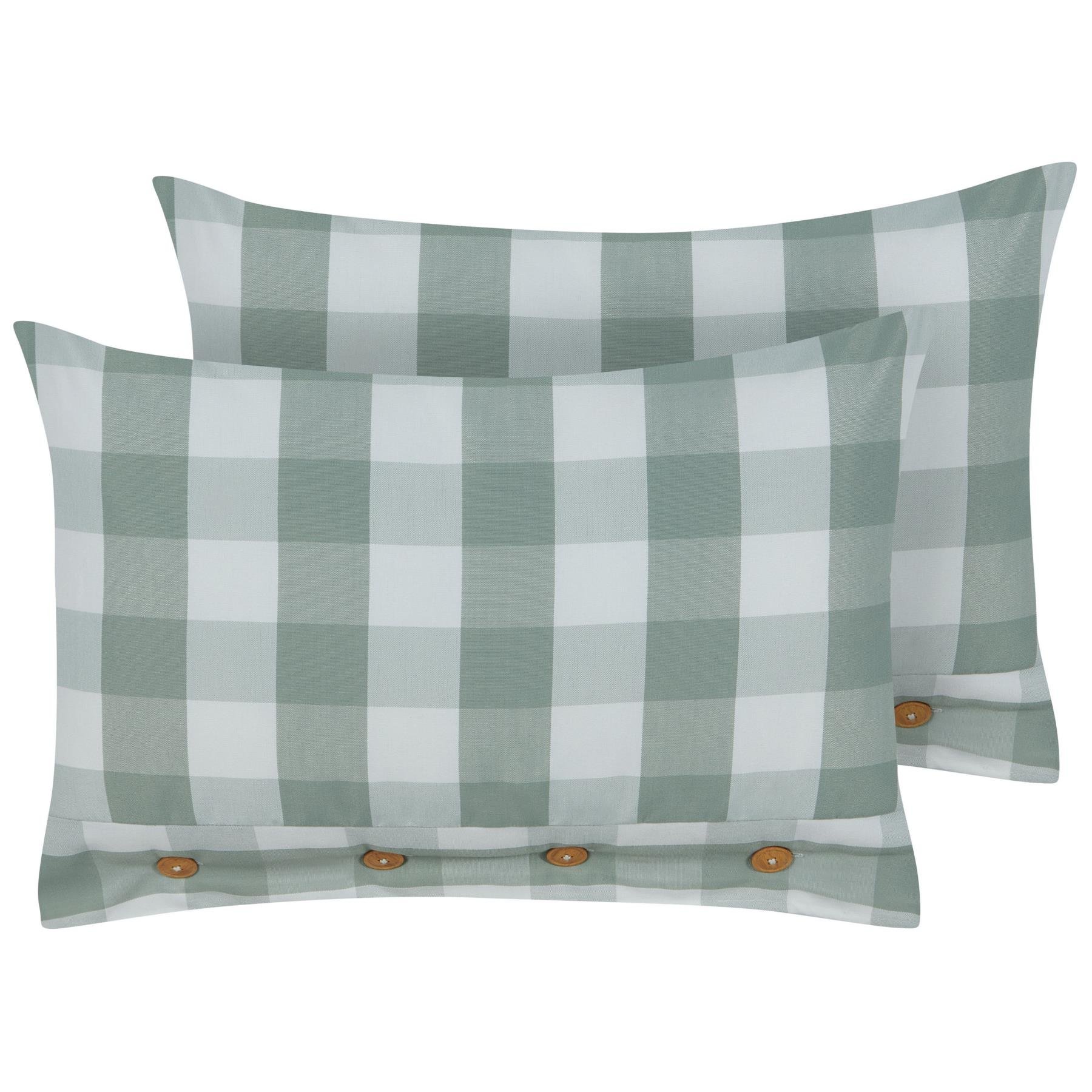 Beliani-TAMNINE-Sierkussen set van 2-Mintgroen-40 x 60 cm-Polyester