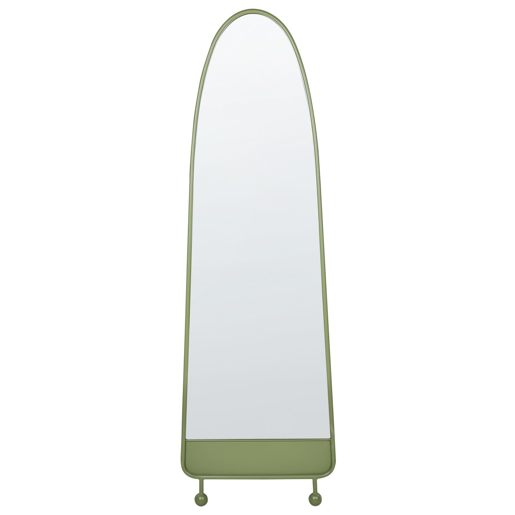 Beliani - PARNAY - Wandspiegel - Groen - 45 x 146 cm - Metaal