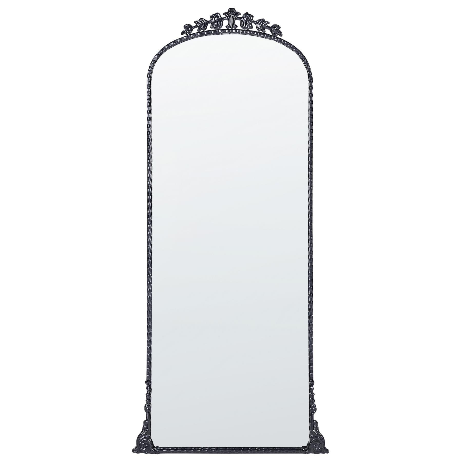 Beliani - LIVRY - Wandspiegel - Zwart - 51 x 114 cm - Metaal