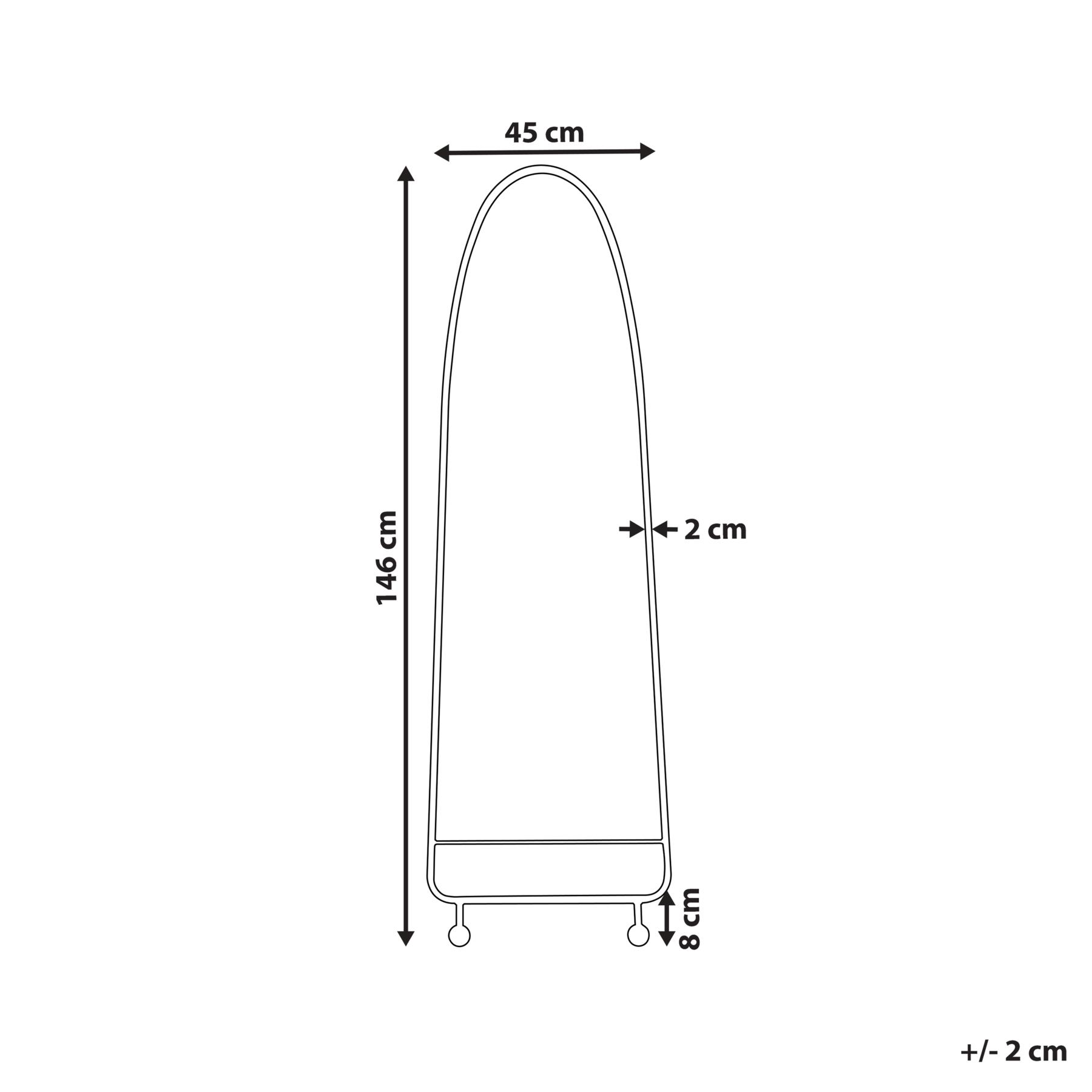Beliani - PARNAY - Wandspiegel - Groen - 45 x 146 cm - Metaal