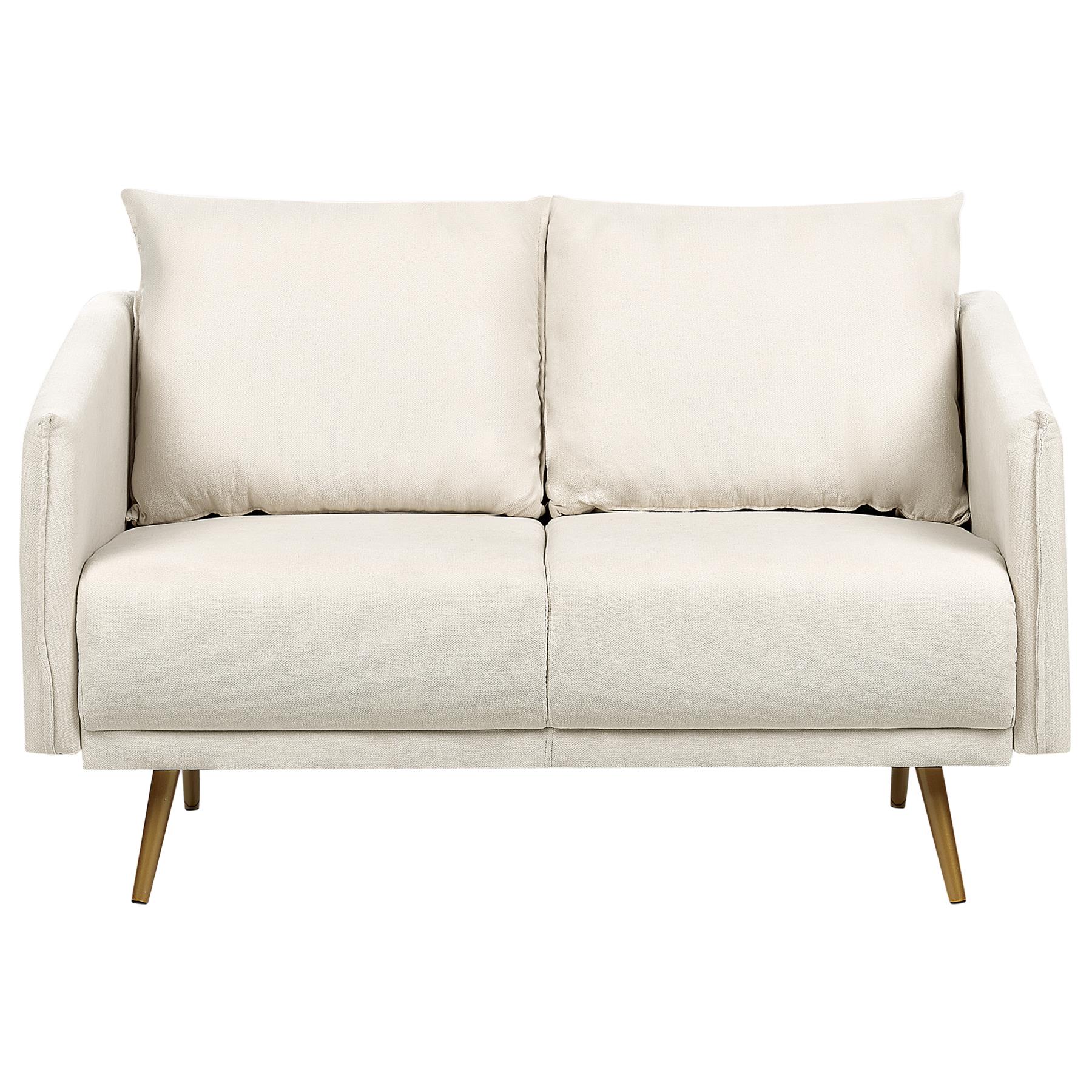 Beliani - MAURA - Tweezitsbank - Lichtbeige - Polyester