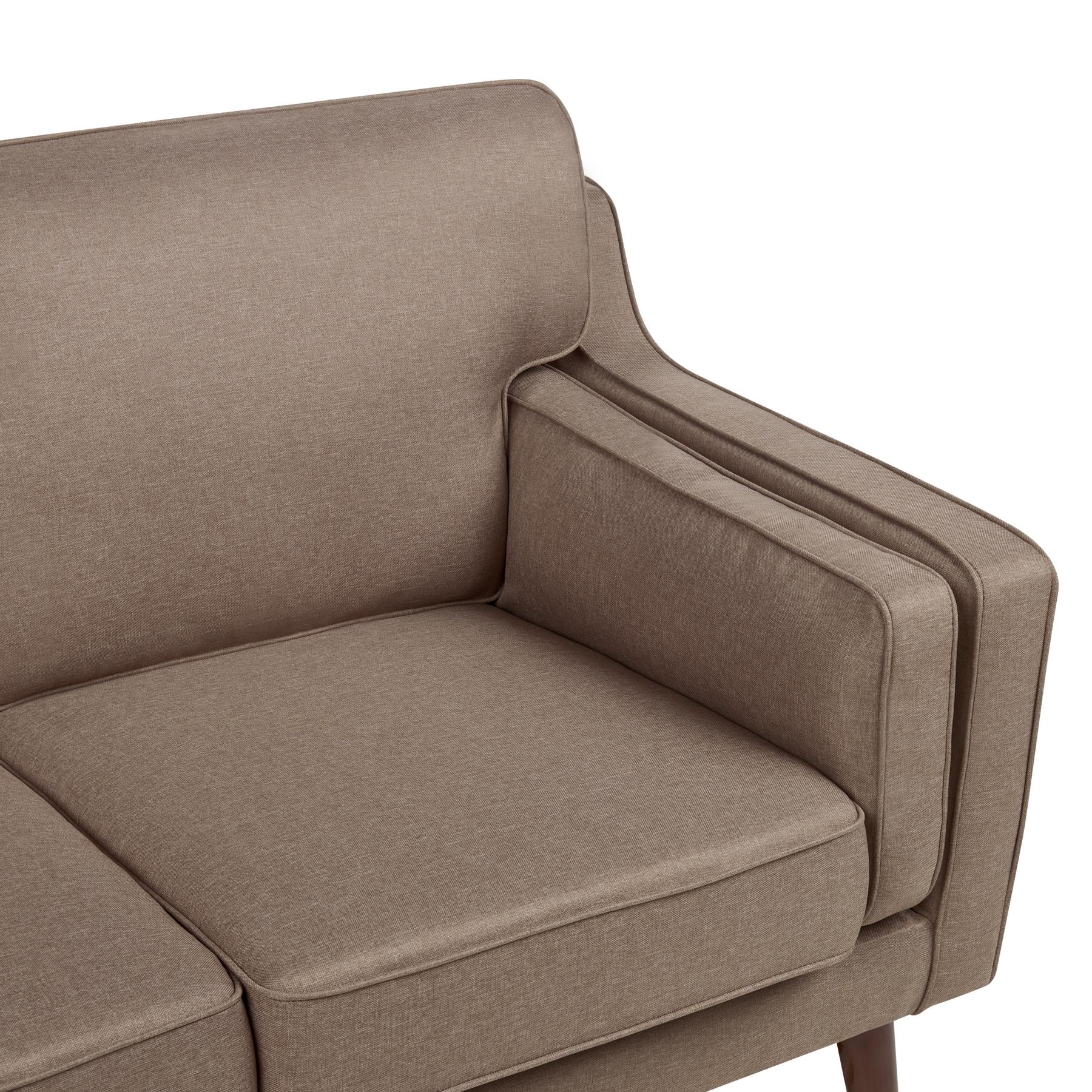 Beliani - LOKKA - Tweezitsbank - Lichtbruin - Polyester