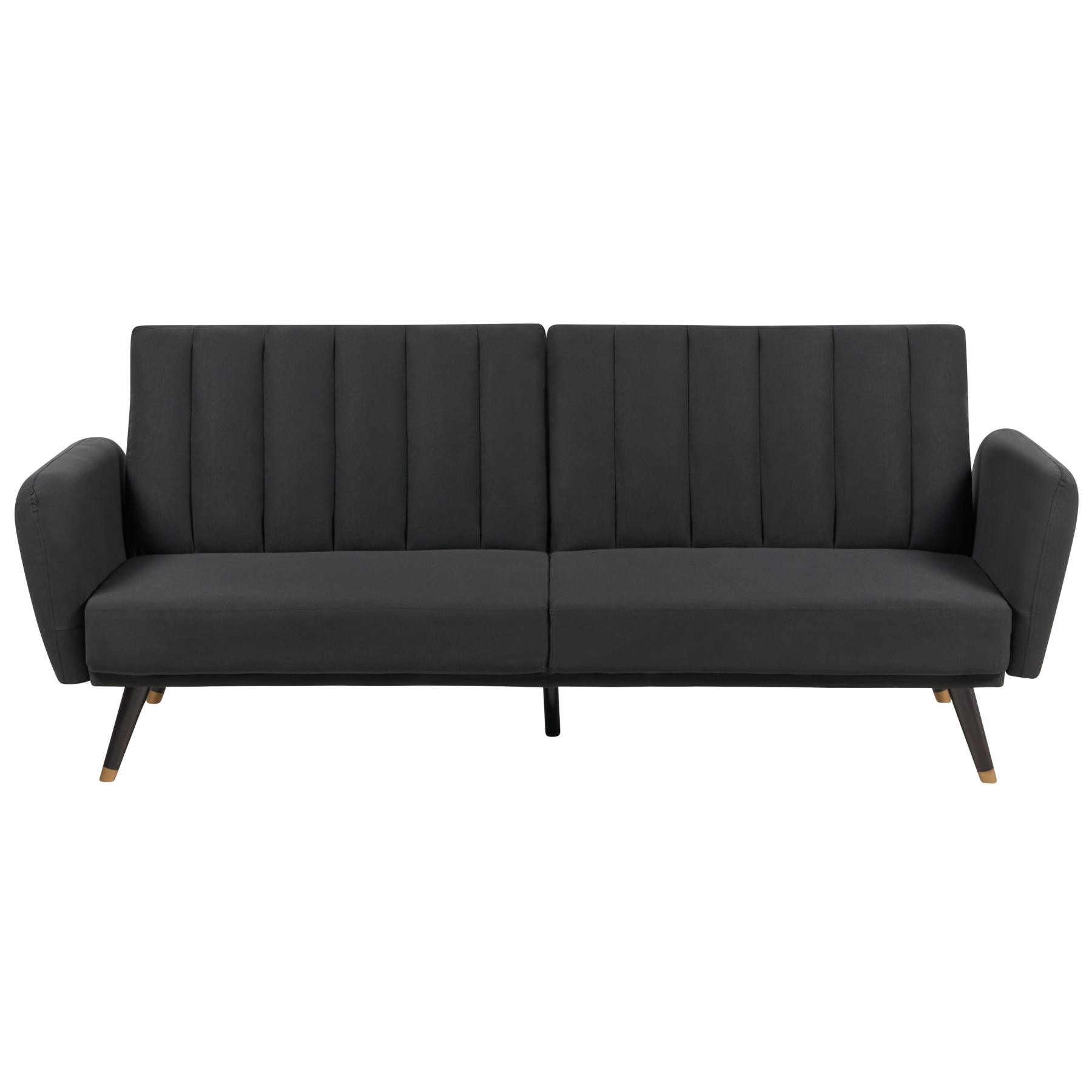 Beliani - VIMMERBY - Slaapbank - Zwart - Polyester
