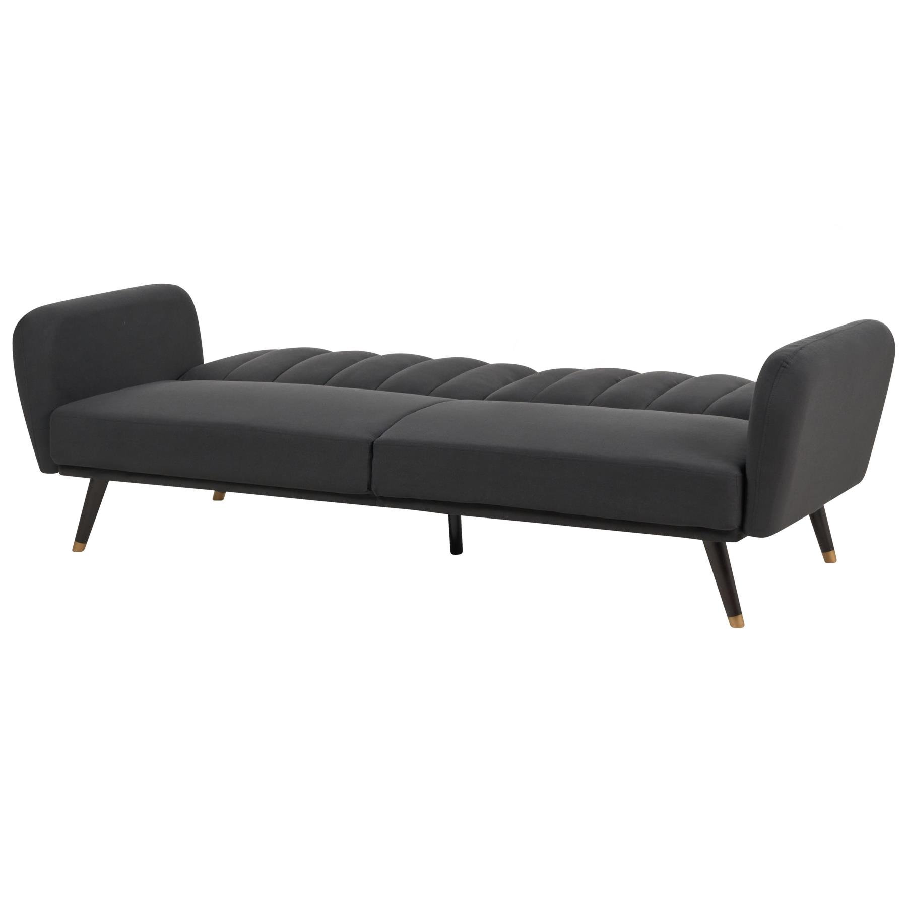 Beliani - VIMMERBY - Slaapbank - Zwart - Polyester