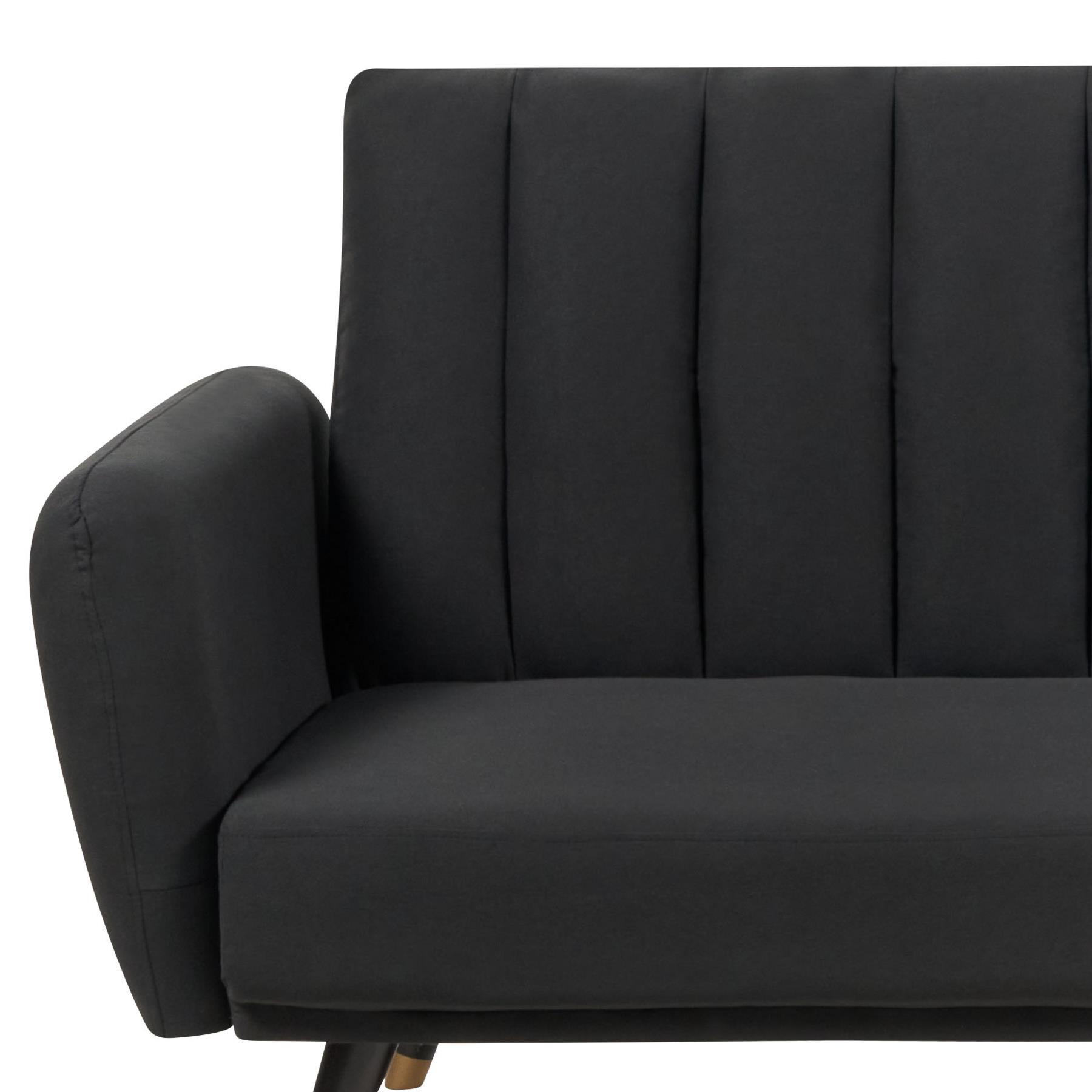 Beliani - VIMMERBY - Slaapbank - Zwart - Polyester