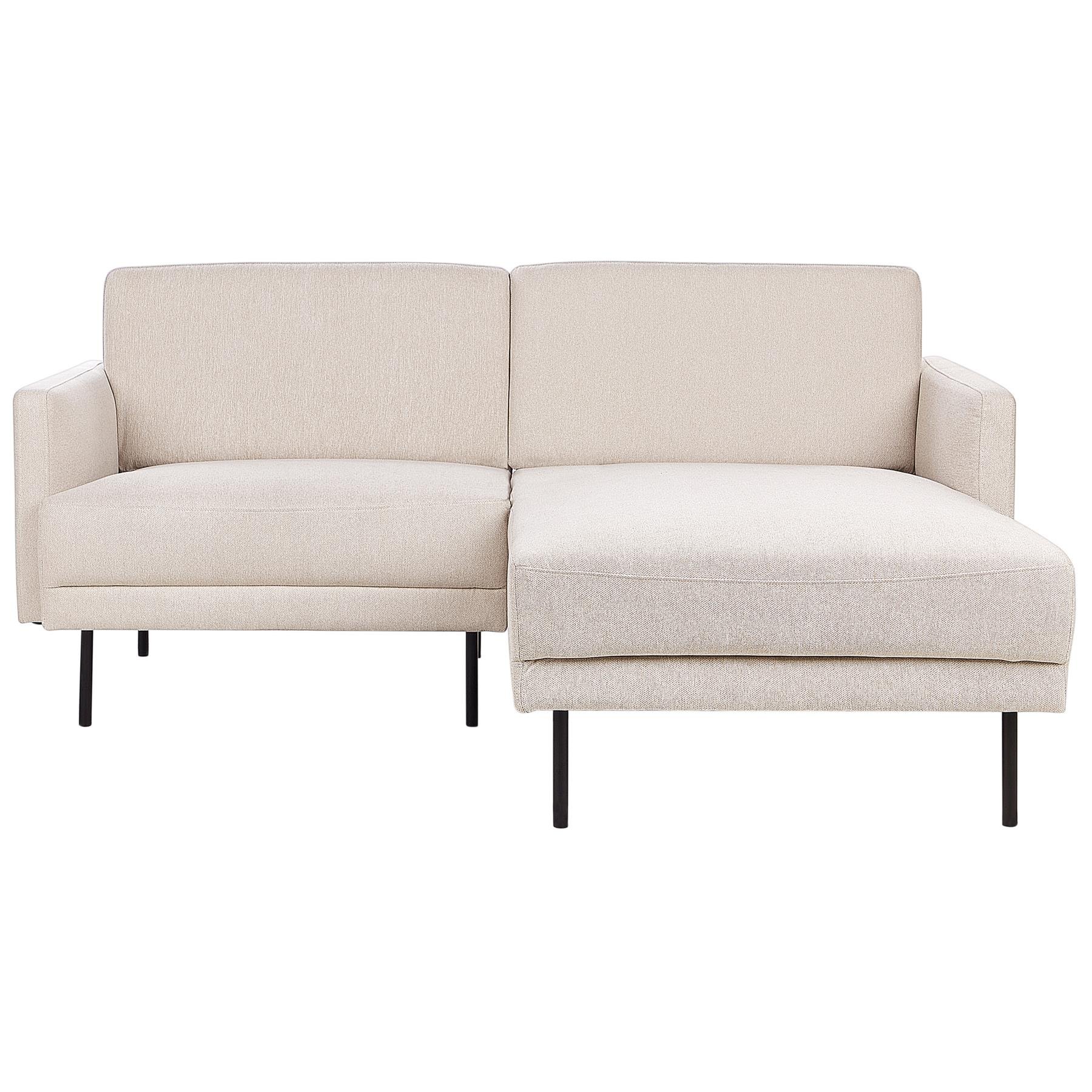 Beliani - BREDA - Hoekbank - Beige - Linkszijdig - Polyester