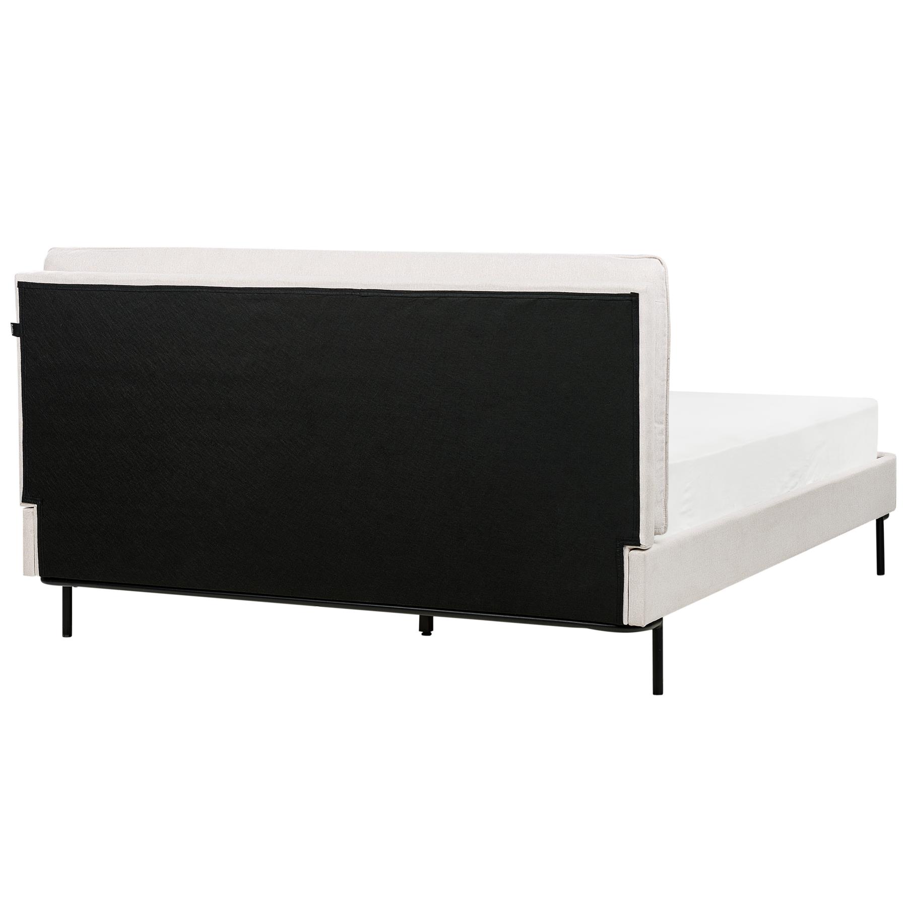 Beliani - CORIO - Tweepersoonsbed - Crème - 160 x 200 cm - Polyester
