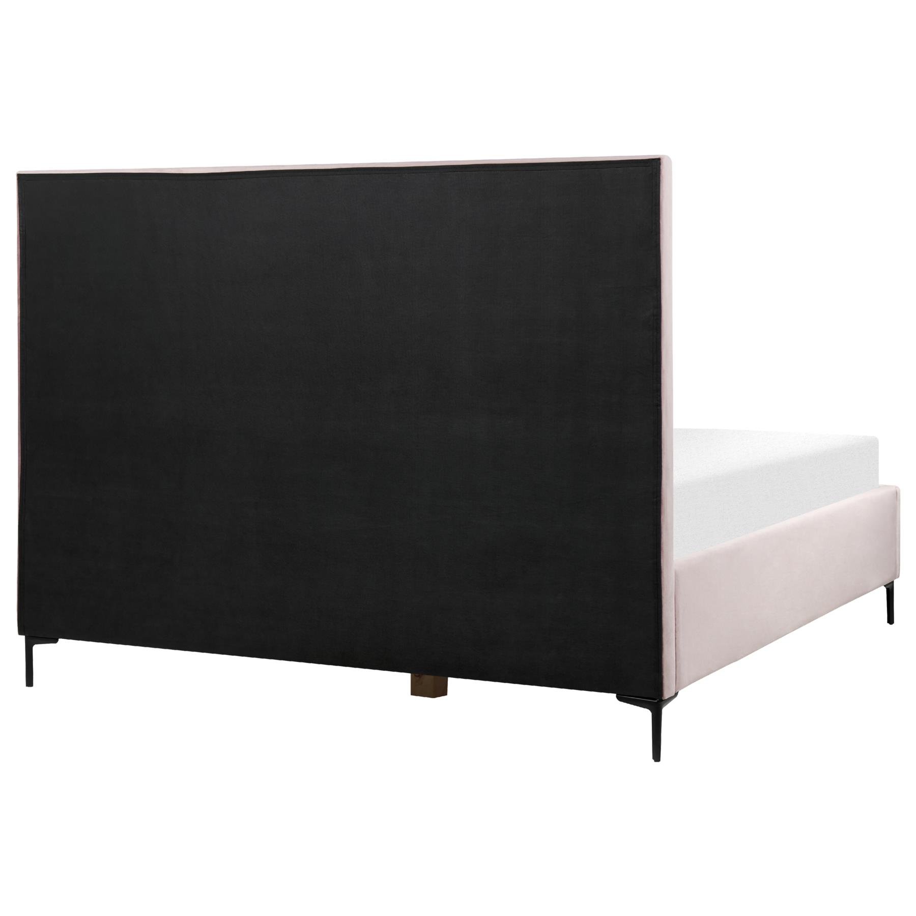 Beliani - SEZANNE - Slaapkamerset - Roze - 180 x 200 cm - Fluweel