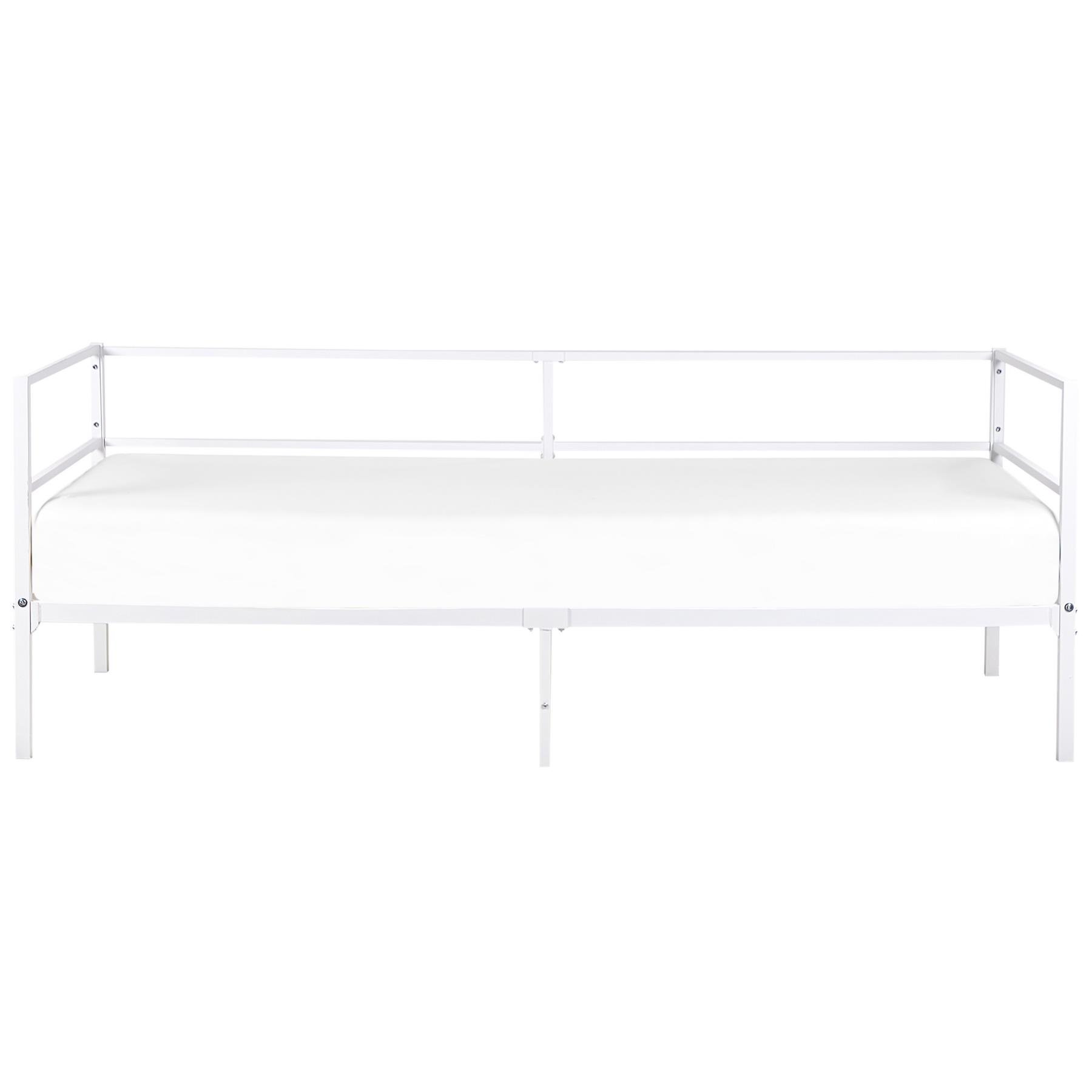 Beliani - BATTUT - Eenpersoonsbed - Wit - 90 x 200 cm - Metaal