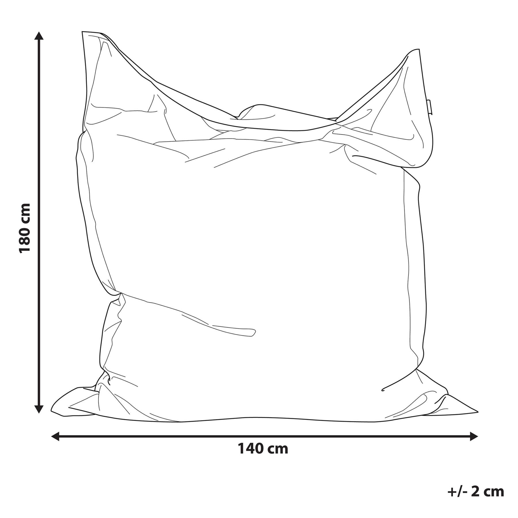 Beliani - FUZZY - Zitzak hoes - Perzik - 140 x 180 cm - Nylon