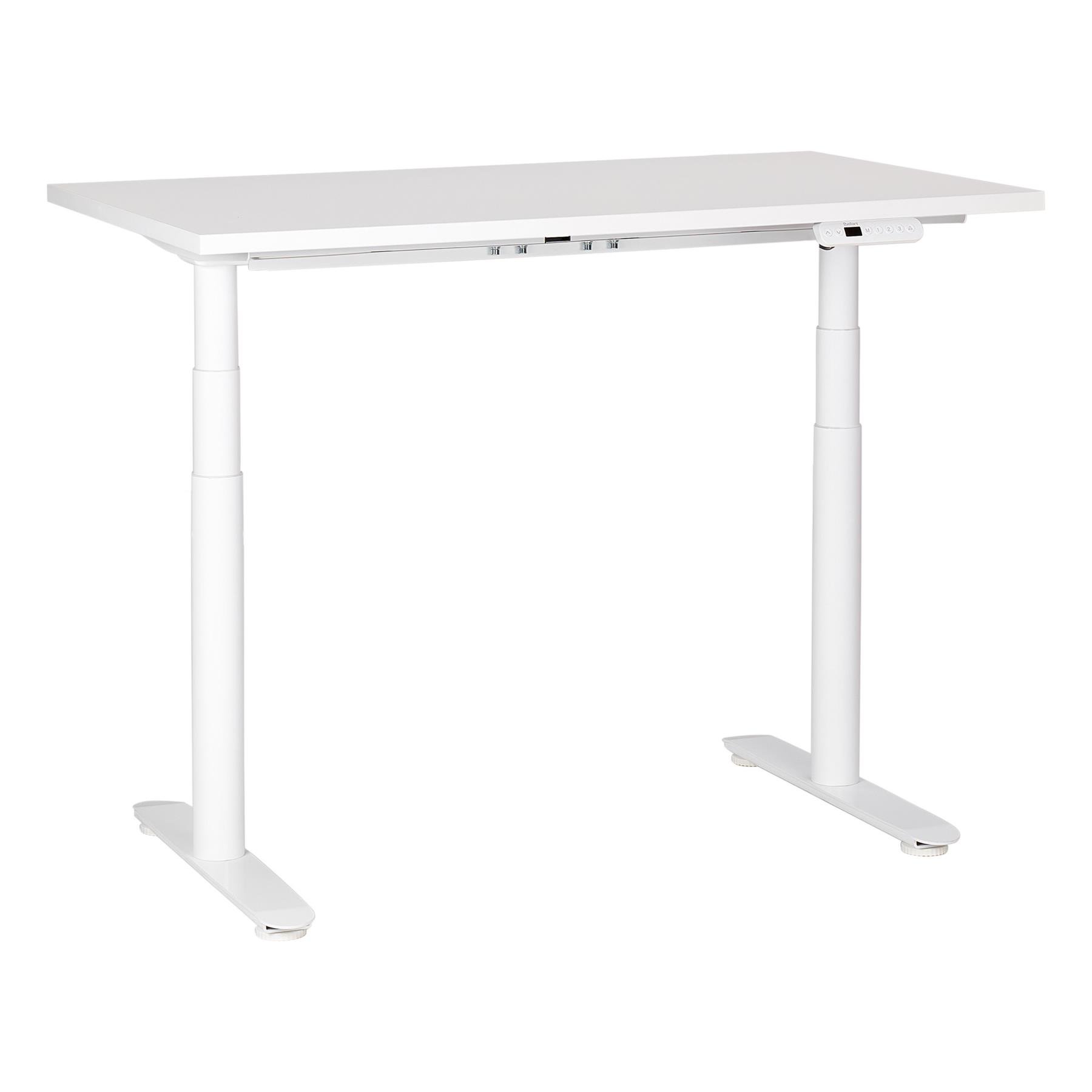 Beliani-DESTINAS-Elektrisch Verstelbaar bureau-Wit-120 cm-Spaanplaat