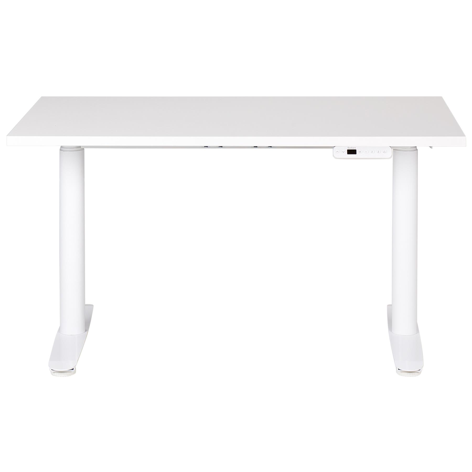 Beliani-DESTINAS-Elektrisch Verstelbaar bureau-Wit-120 cm-Spaanplaat