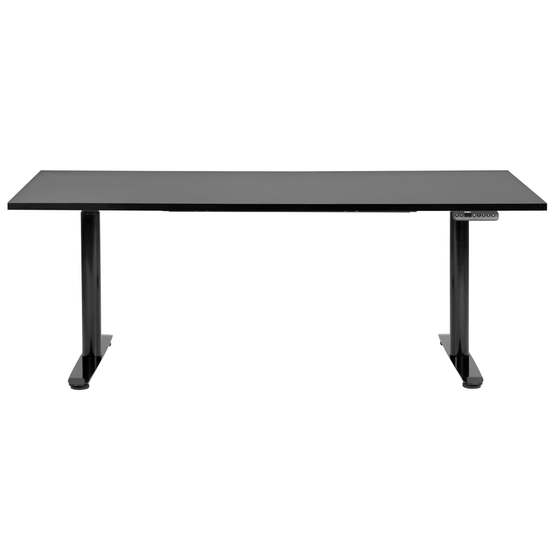 Beliani-DESTINAS-Elektrisch Verstelbaar bureau-Zwart-180 cm-MDF