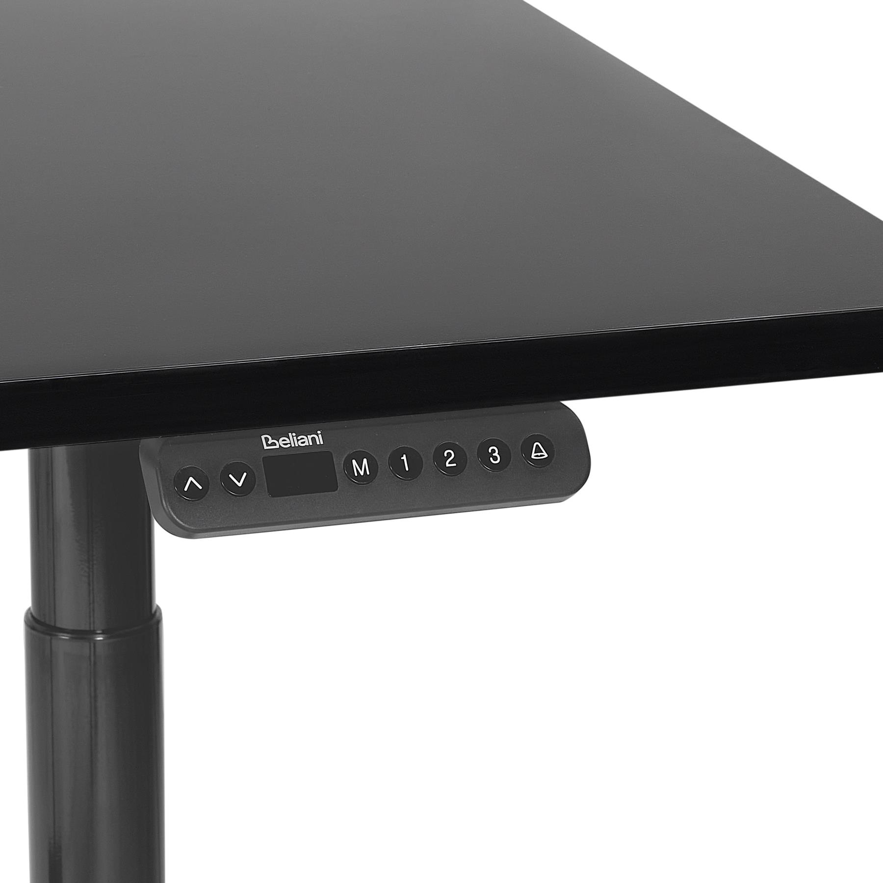 Beliani-DESTINAS-Elektrisch Verstelbaar bureau-Zwart-180 cm-MDF