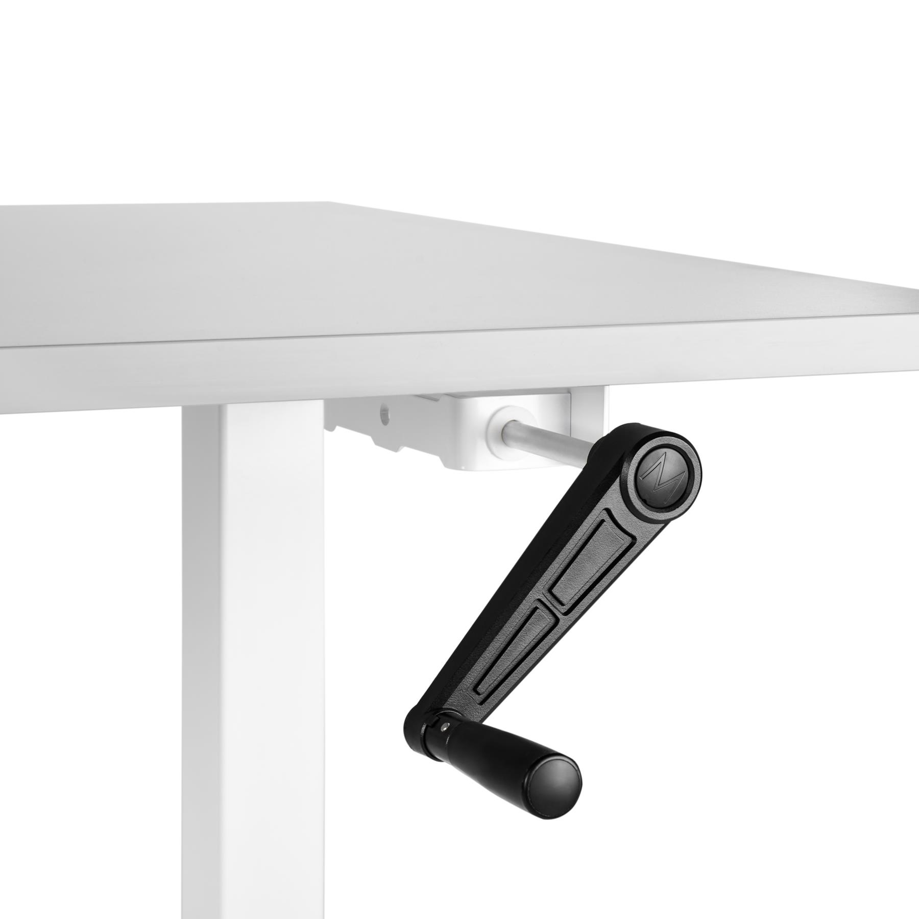 Beliani-DESTINES-Verstelbaar bureau-Grijs|Wit-160 x 72 cm-Spaanplaat