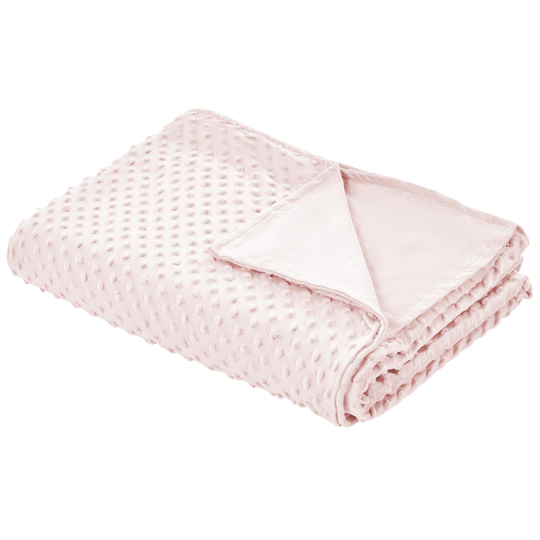 Beliani-CALLISTO-Verzwaringsdeken hoes-Roze-120 x 180 cm-Polyester