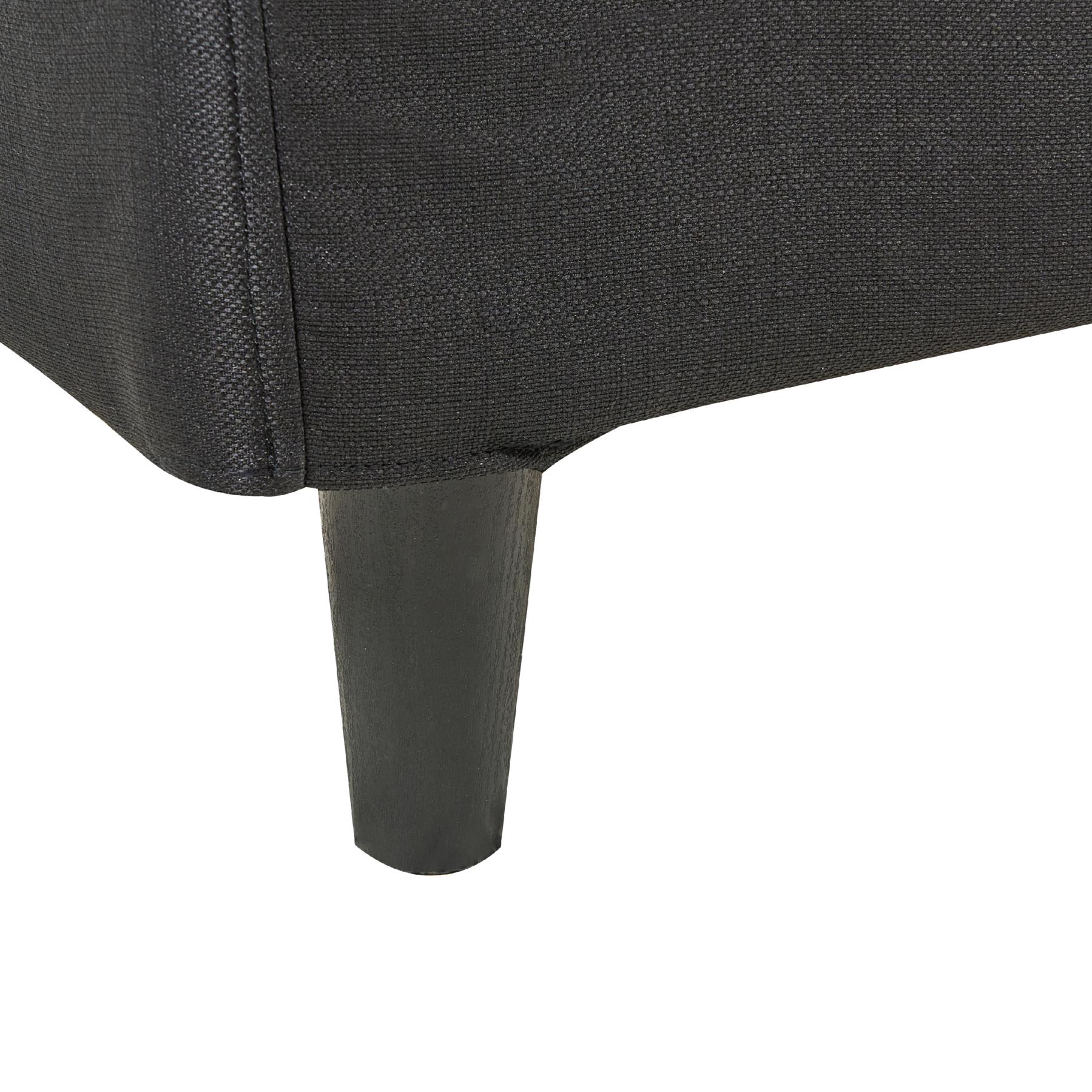 Beliani - FITOU - Bekleding bed - Zwart - 140 x 200 cm - Polyester