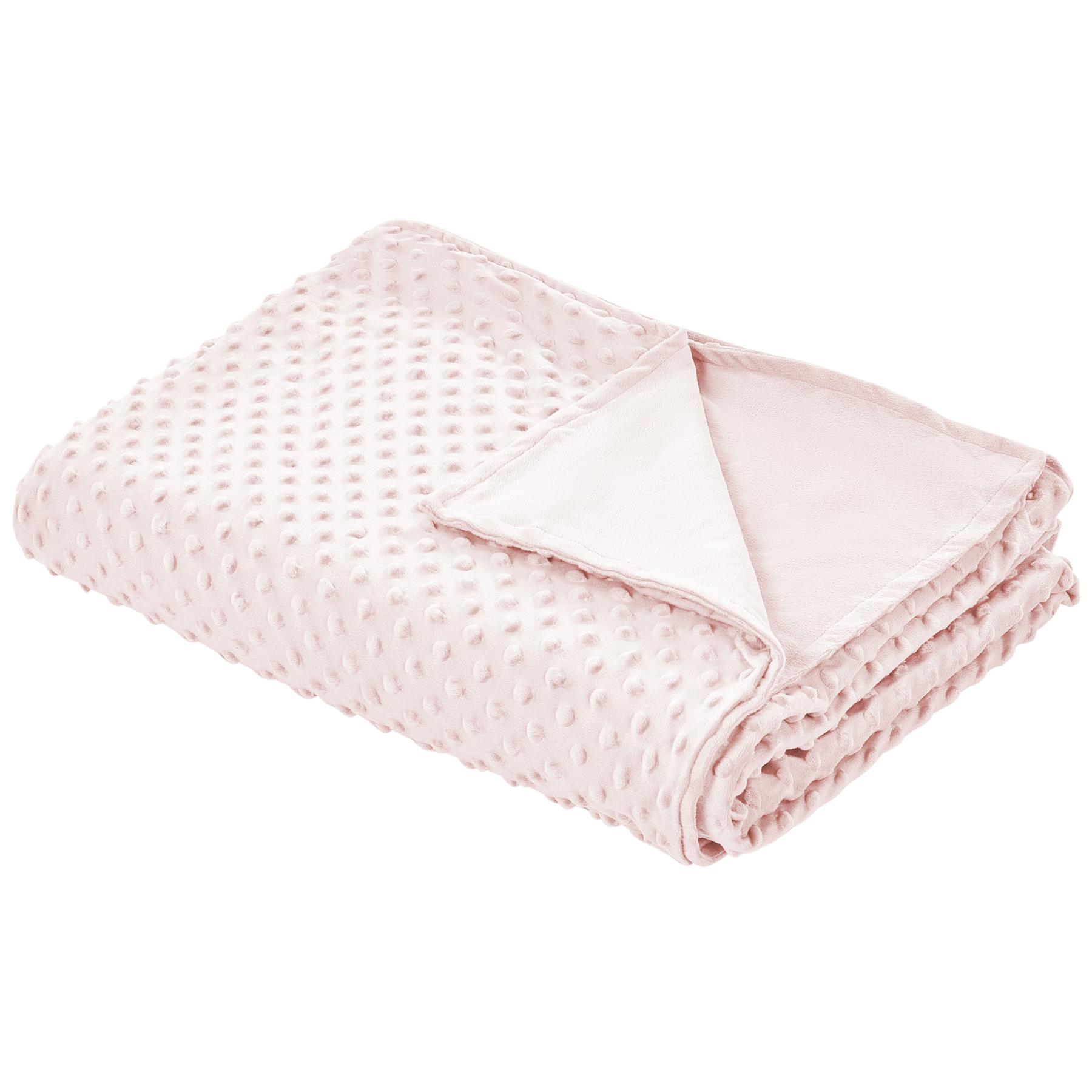 Beliani-CALLISTO-Verzwaringsdeken hoes-Roze-100 x 150 cm-Polyester