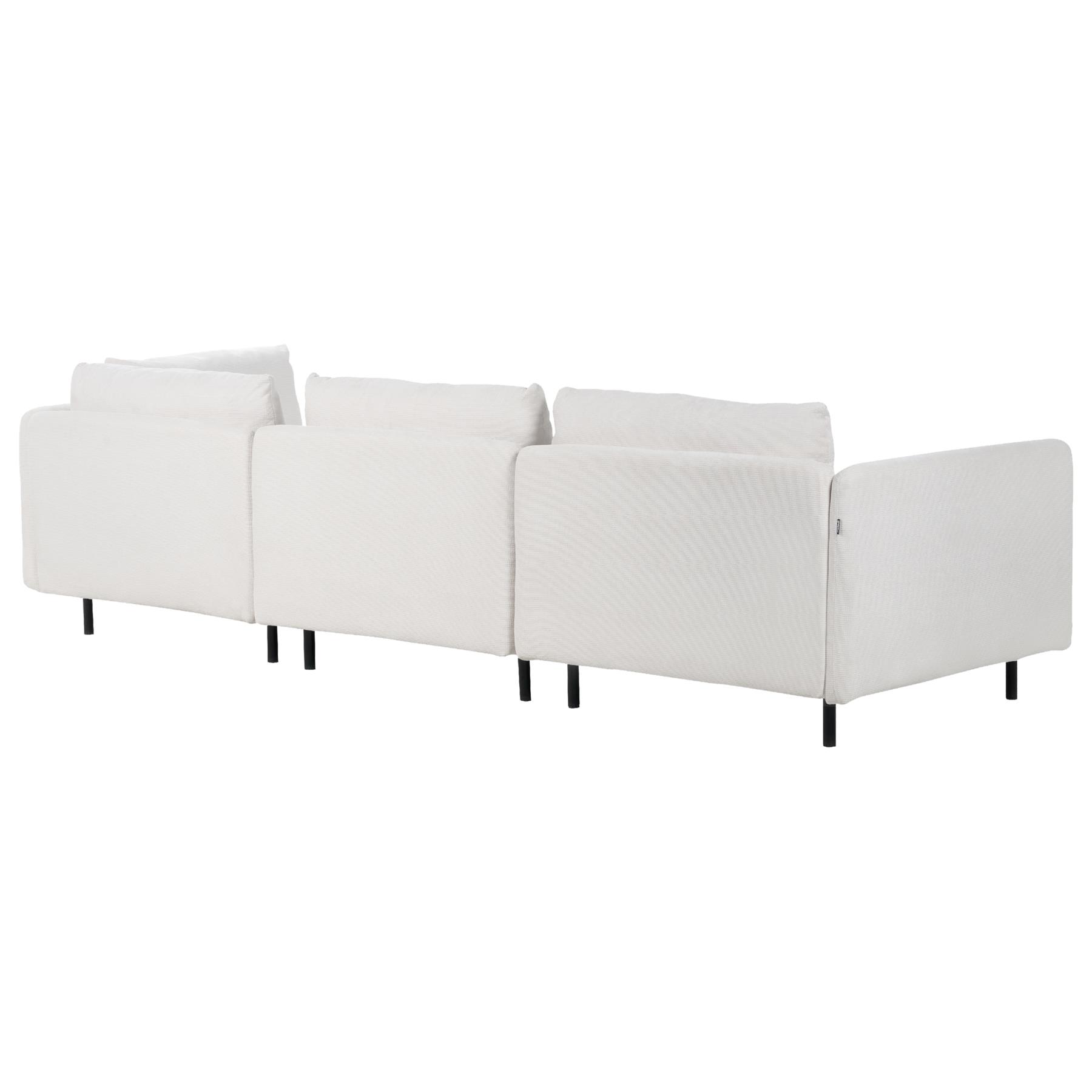 Beliani - EGERIS - Hoekbank modulair - Beige - Linkszijdig - Corduroy