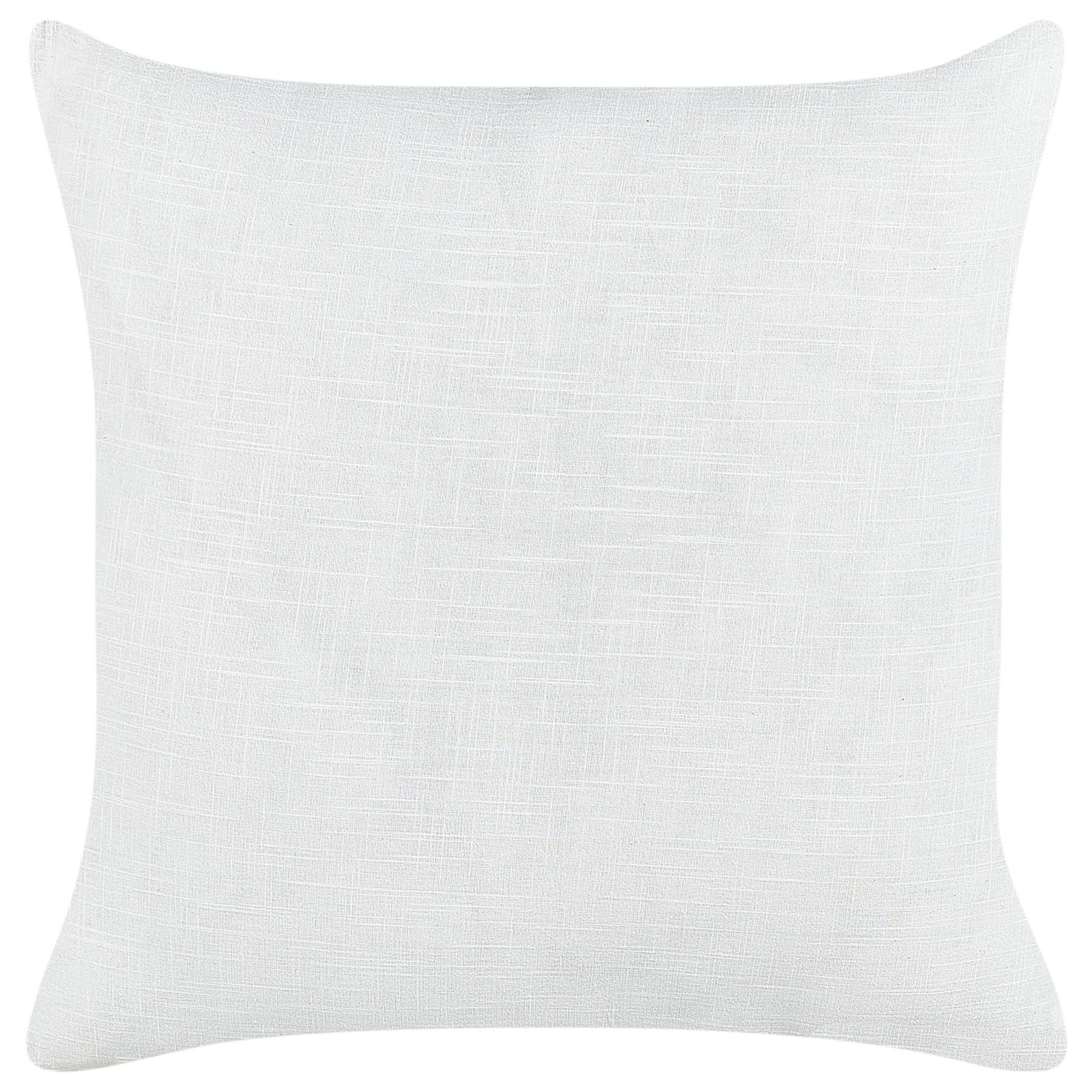 Beliani-KANPAS-Sierkussen set van 2-Grijs|Wit-50 x 50 cm-Linnen